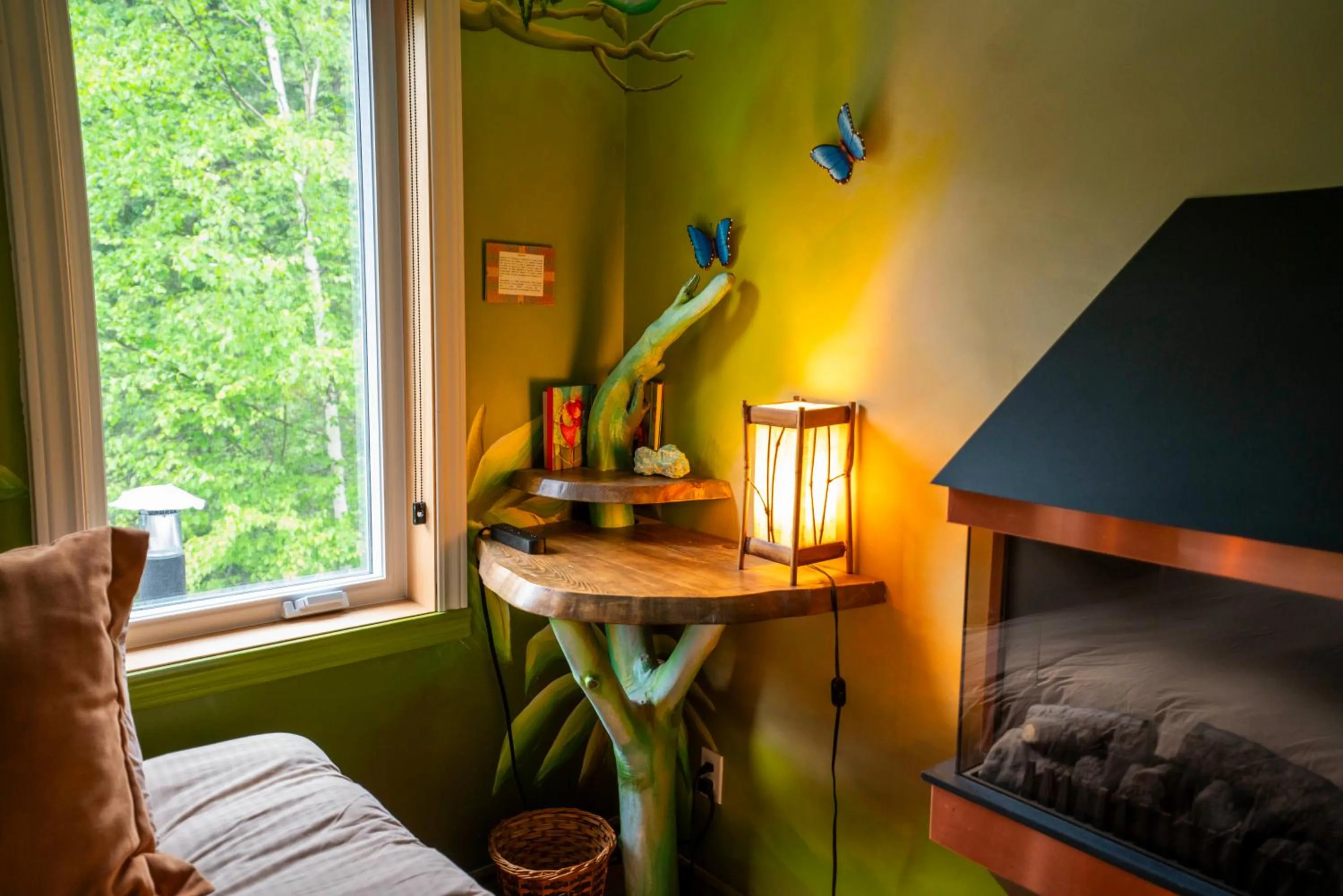 Bed in Gîte Crystal Inn