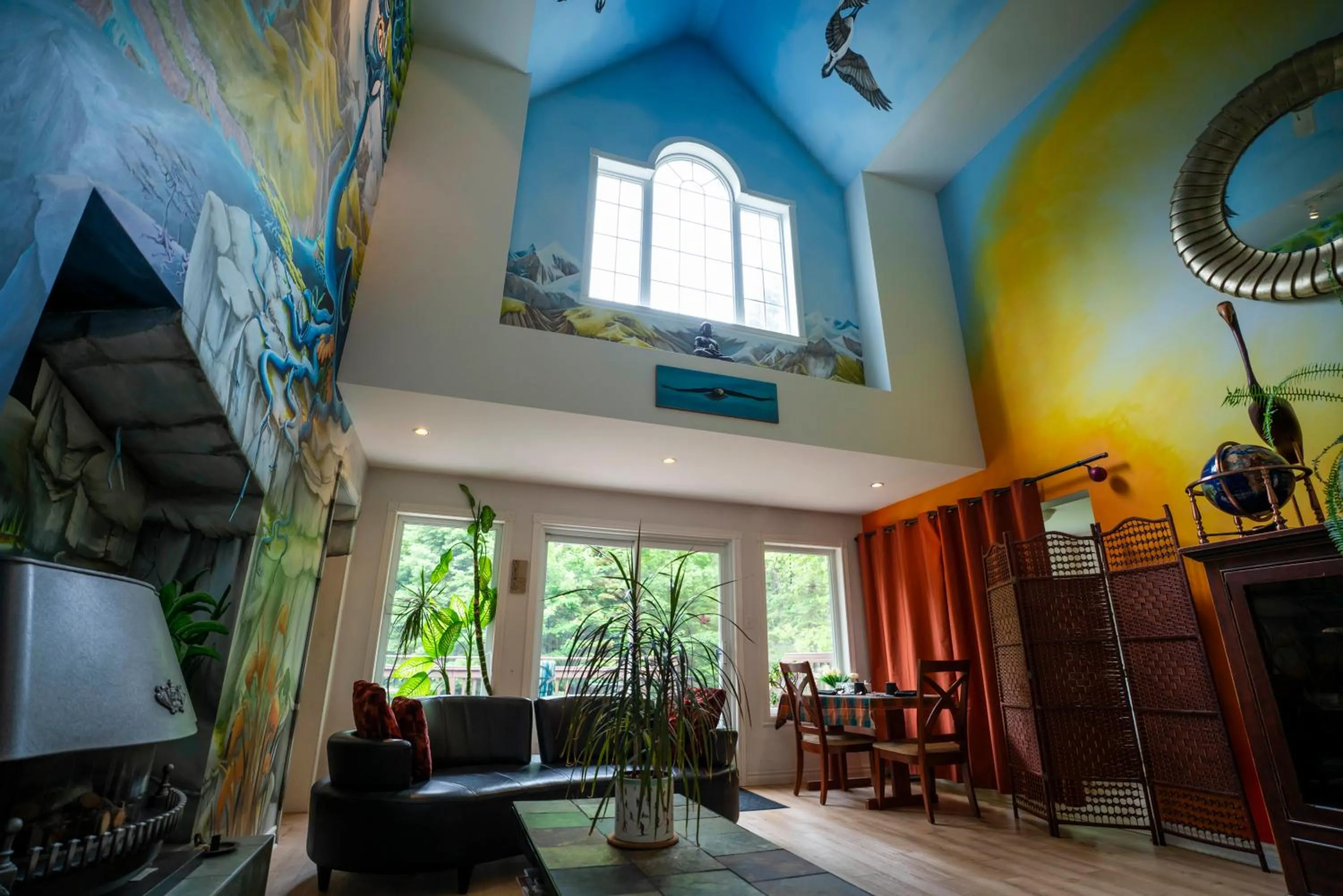 Living room in Gîte Crystal Inn