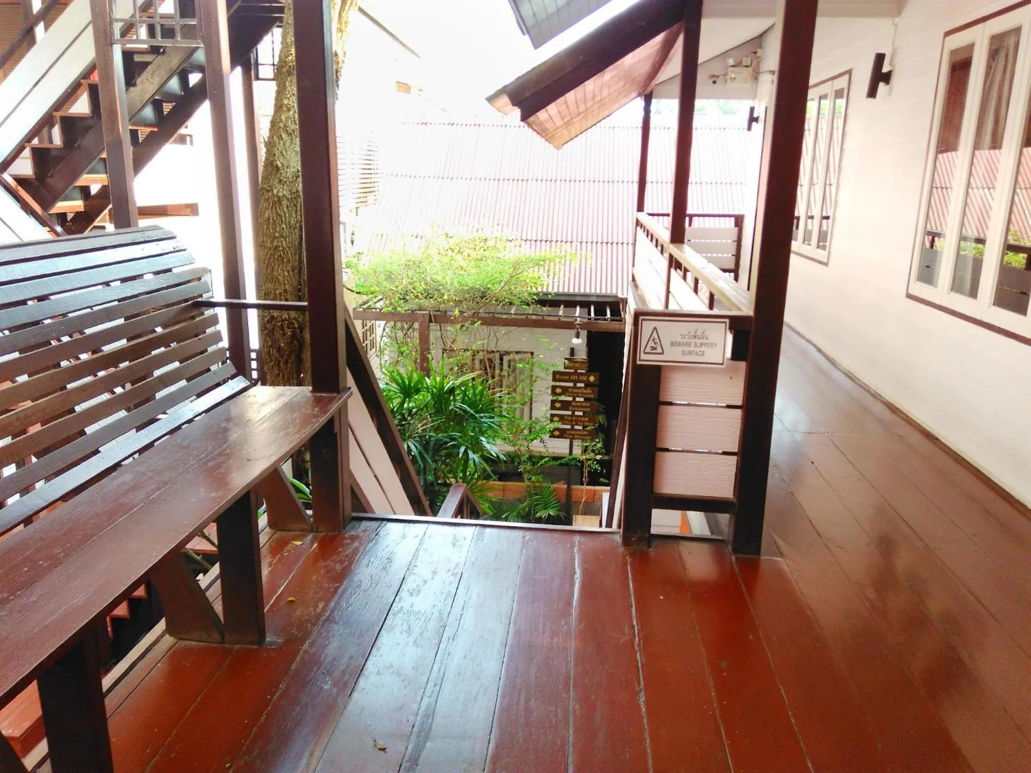 Balcony/Terrace in Thanicha Resort Amphawa