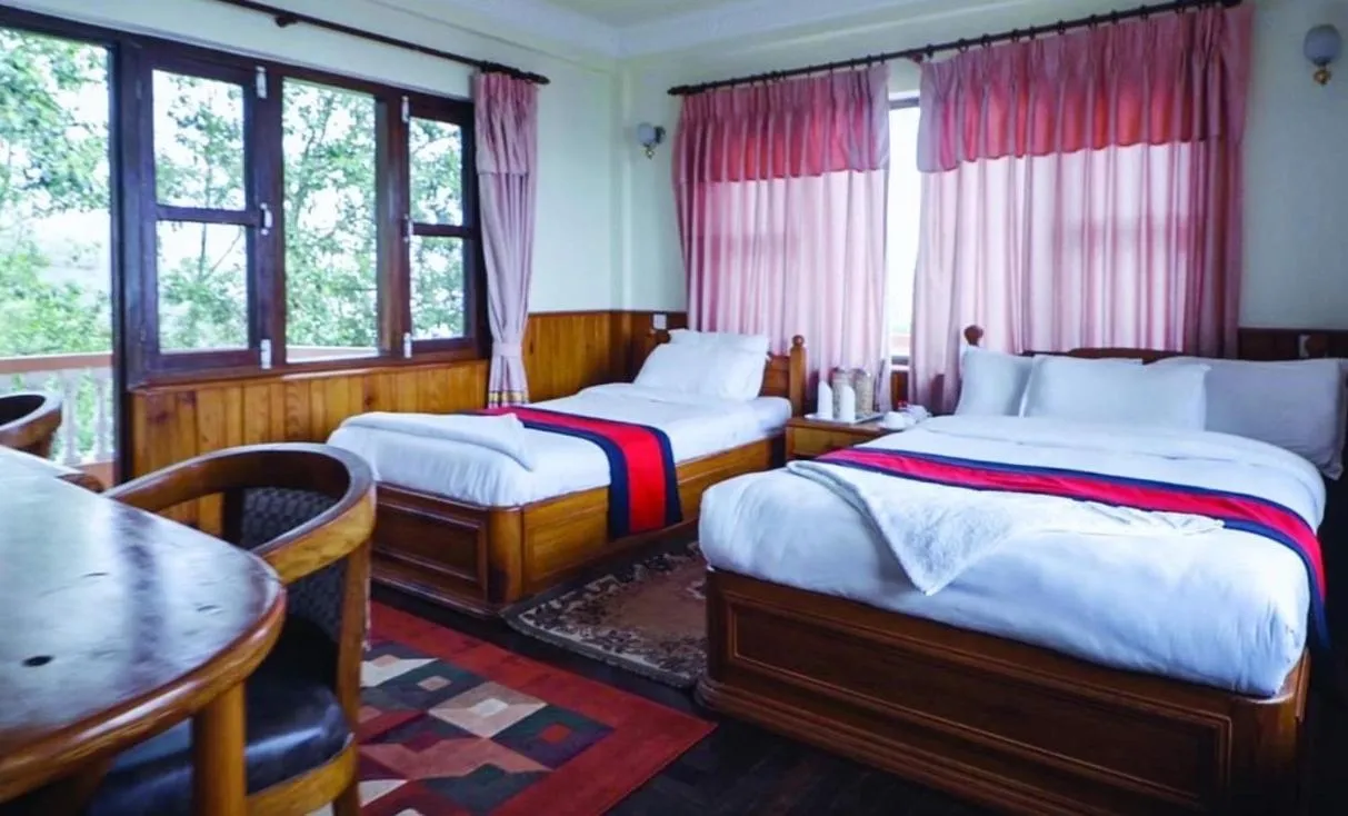 Bedroom, Bed in Nagarkot Sunshine Hotel
