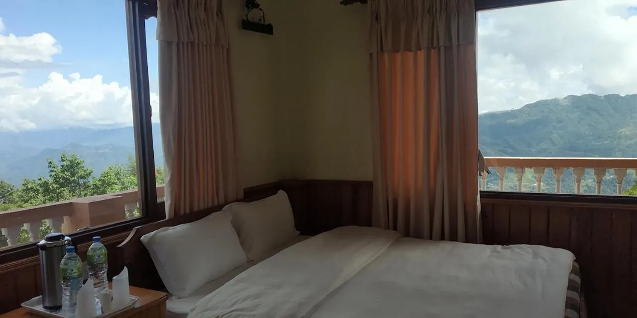 Bed in Nagarkot Sunshine Hotel