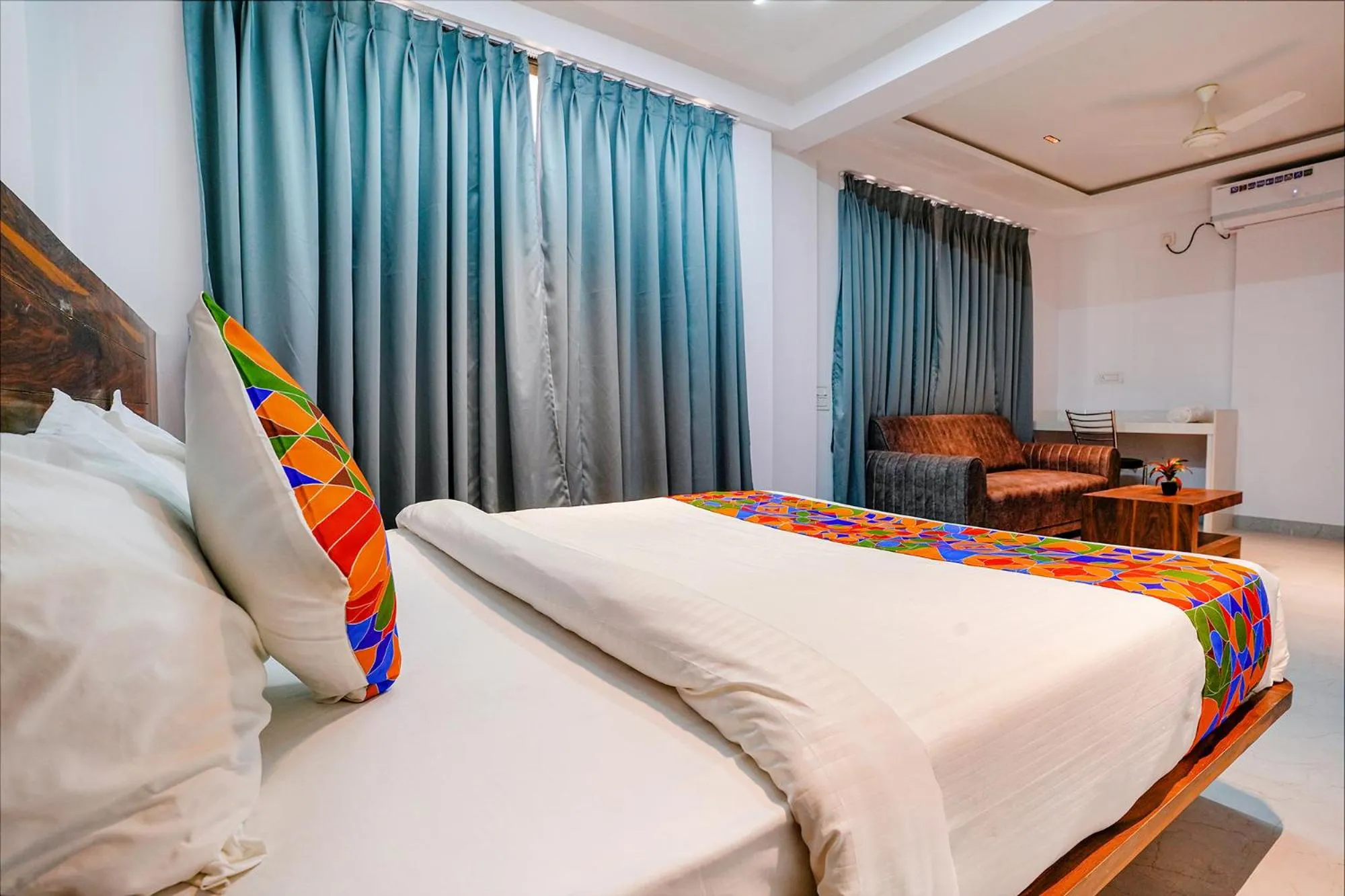 Photo of the whole room, Bed in Via Crystal Inn - Nr Suvarndeep Chowk