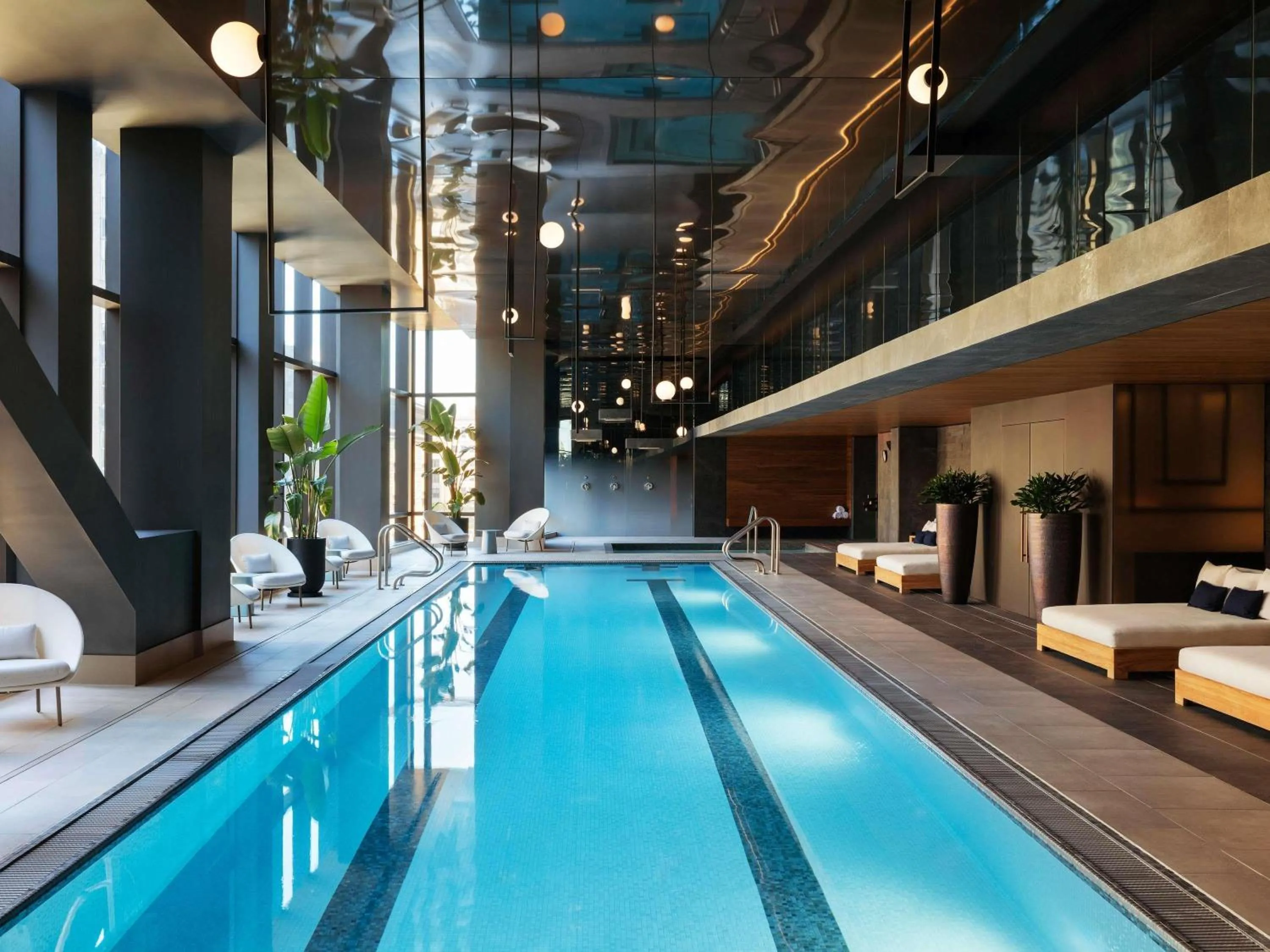 Pool view in Raffles Boston