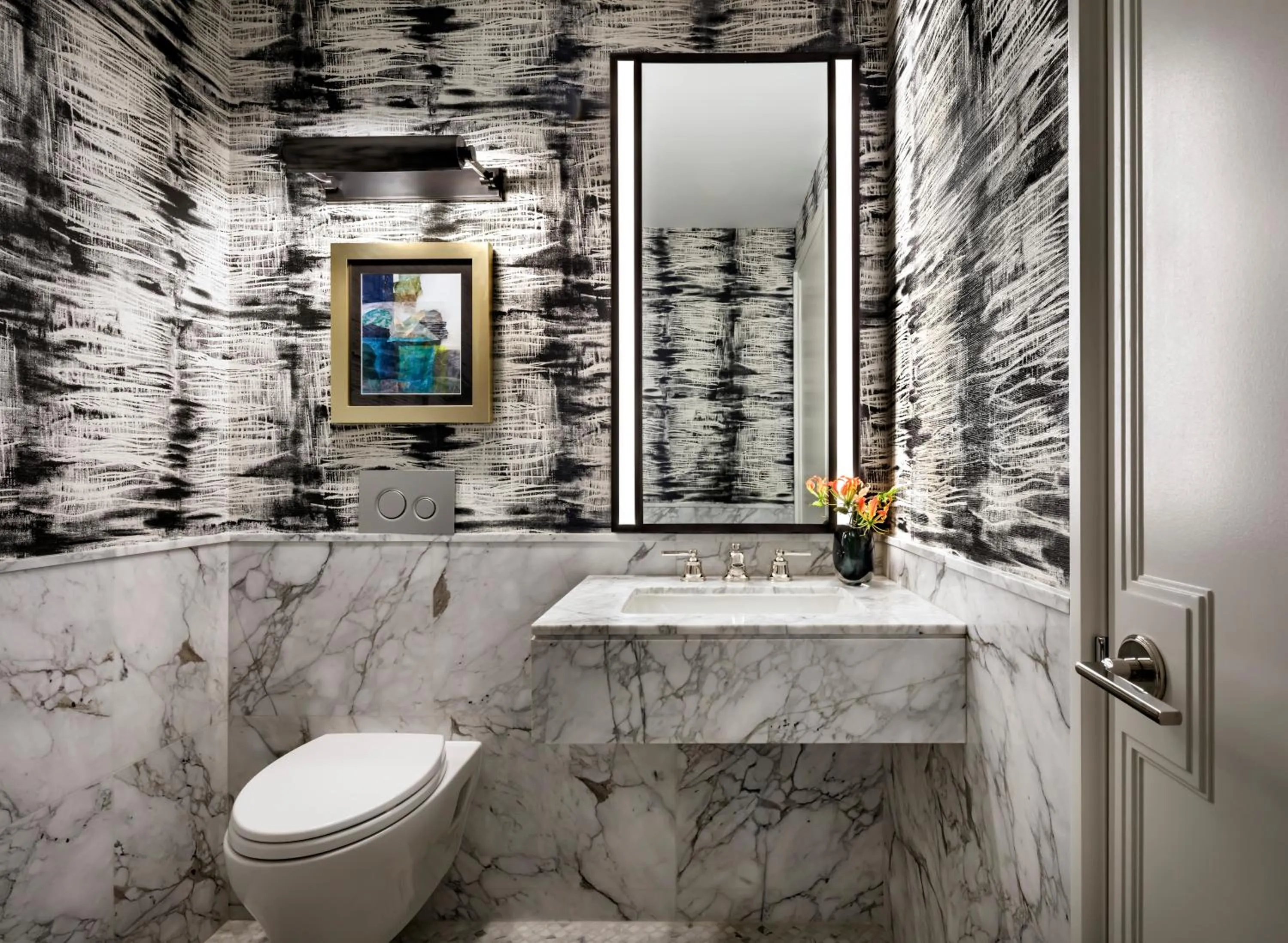 Toilet in Raffles Boston