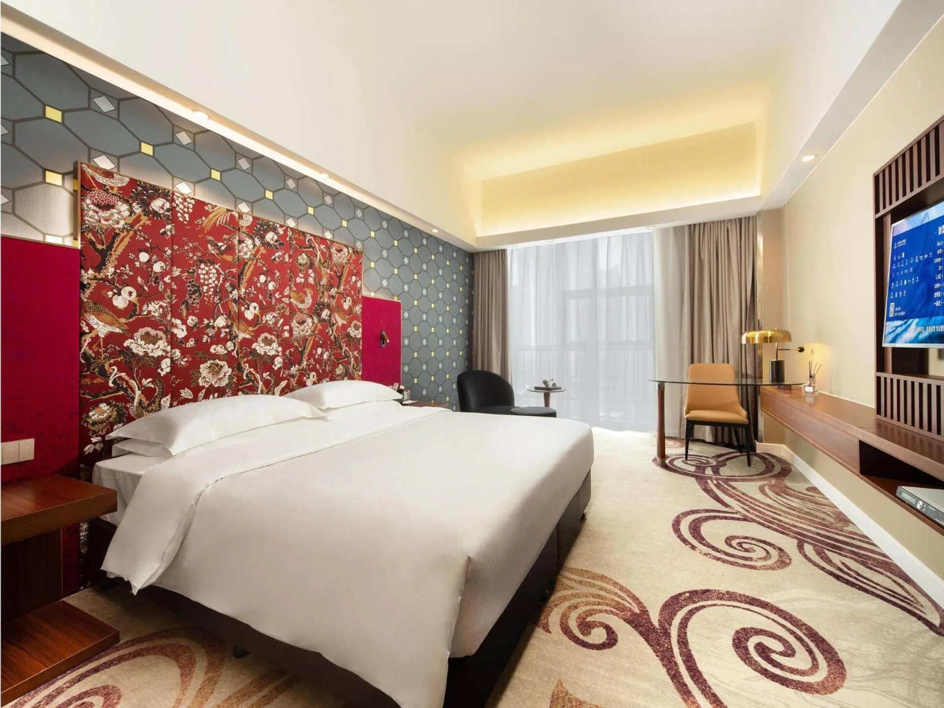 Bed in Metropolo Hotel Zhenjia Wanda Plaza Railway Station