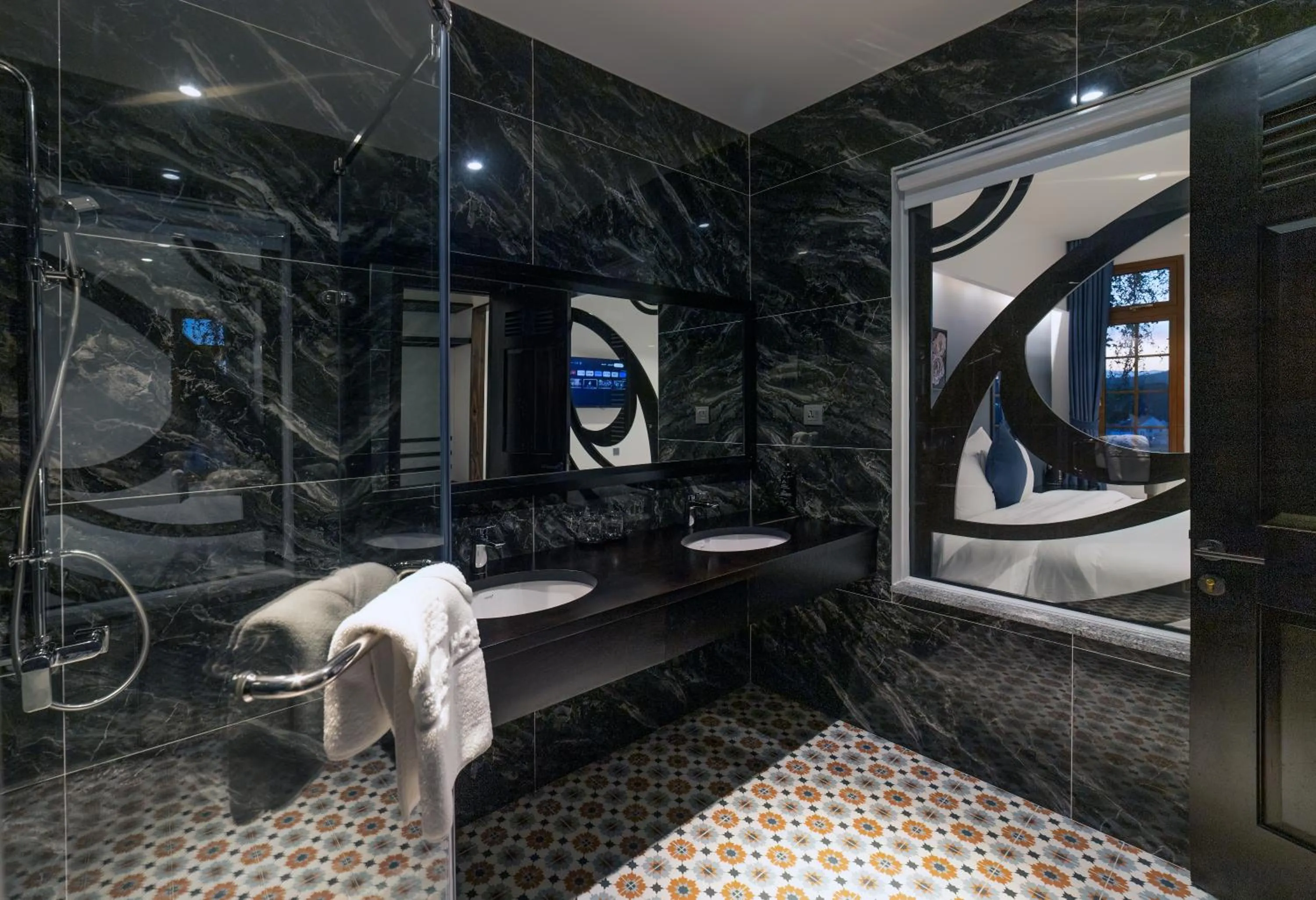 Bathroom in Brick House Dalat Hotel