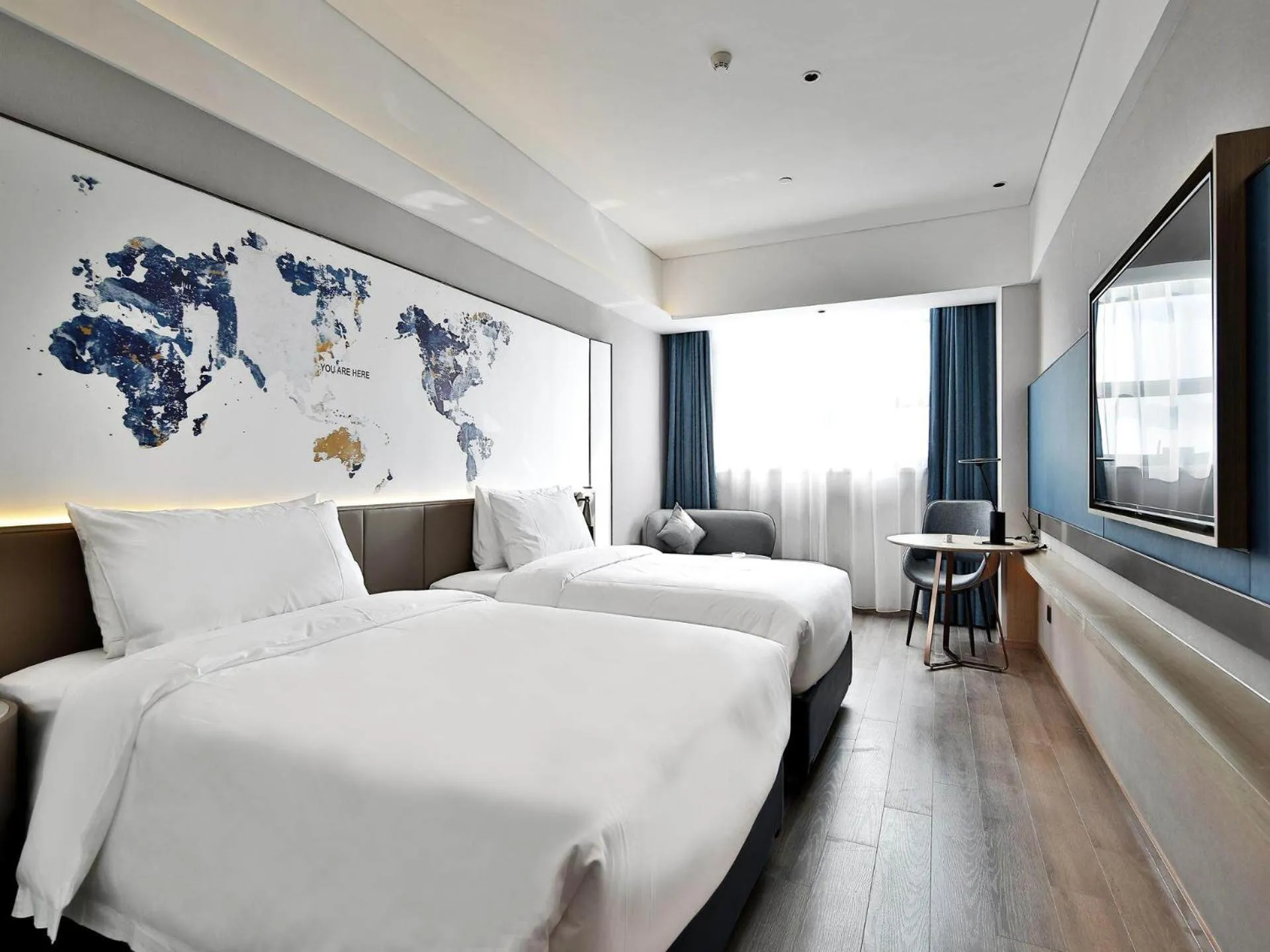 Bed in Kyriad Marvelous Hotel NanChang Xiang Lake Jinsha Avenue