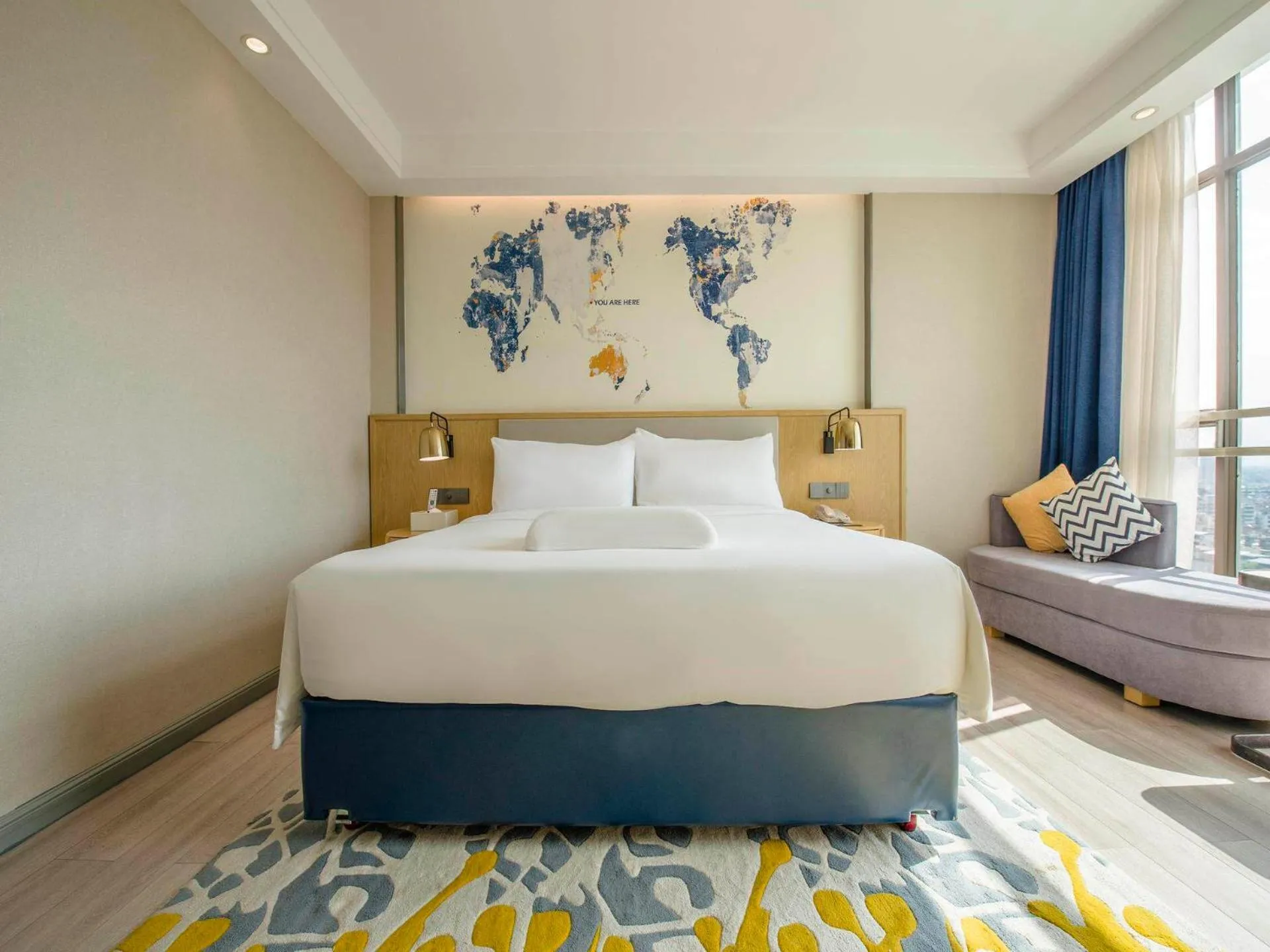 Bed in Kyriad Marvelous Hotel Qingyuan City Square