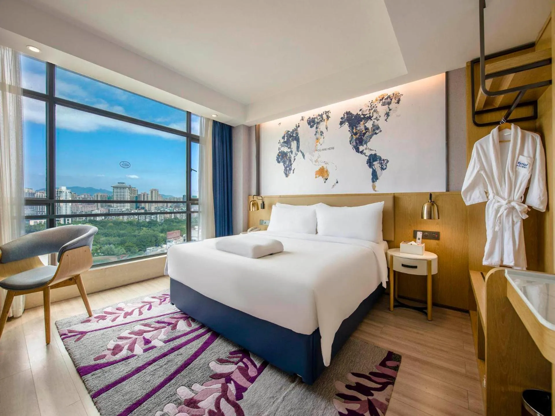 Bed in Kyriad Marvelous Hotel Qingyuan City Square