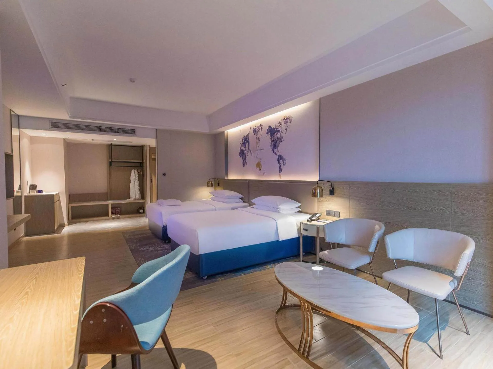 Bed in Kyriad Marvelous Hotel Shenzhen Linheng Plaza Liuyue Subway Station