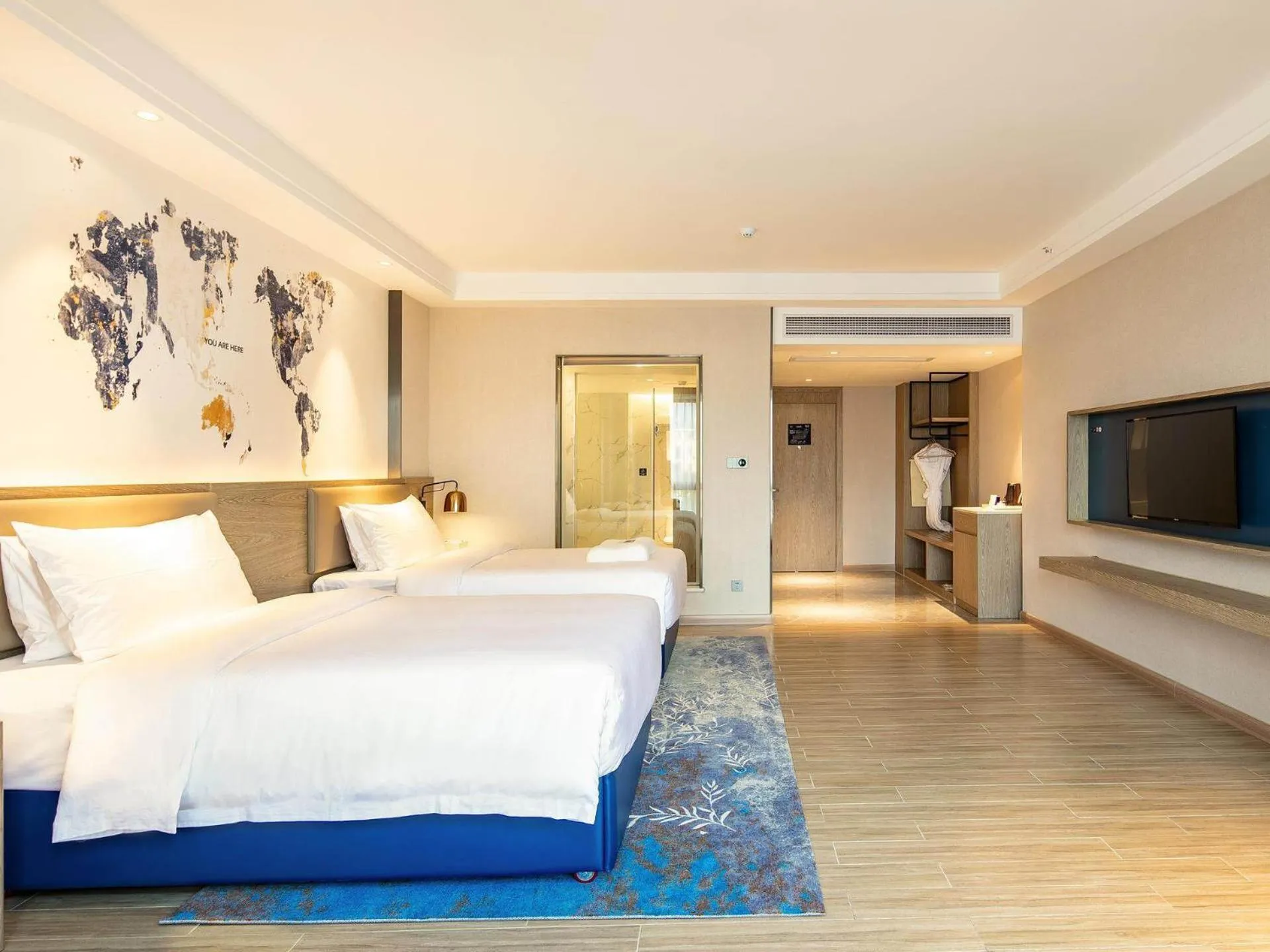 Bed in Kyriad Marvelous Hotel Shenzhen Linheng Plaza Liuyue Subway Station