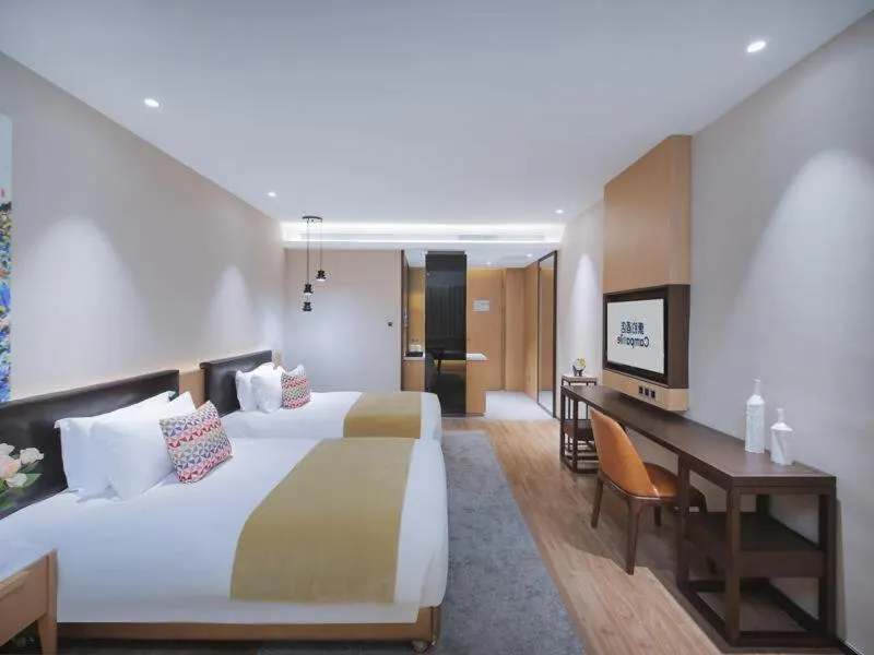 Bed in Campanile Shenzhen Longcheng Square Subway Station