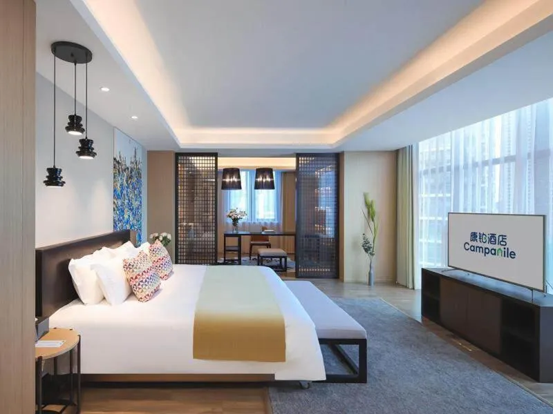 Bed in Campanile Shenzhen Longcheng Square Subway Station