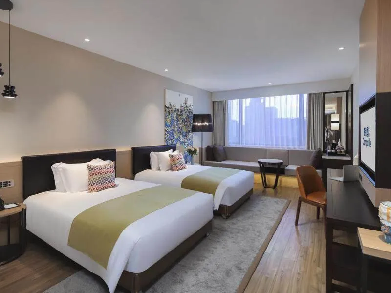 Bed in Campanile Shenzhen Longcheng Square Subway Station