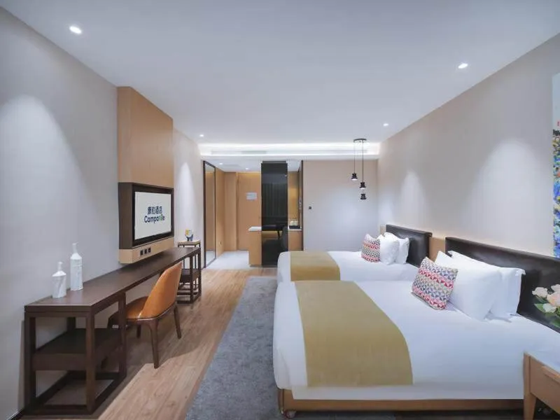 Bed in Campanile Shenzhen Longcheng Square Subway Station