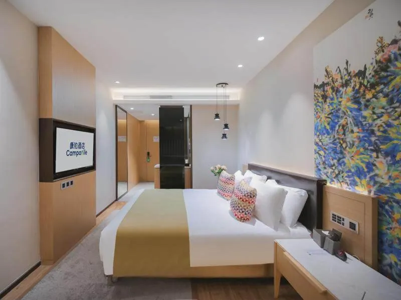 Bed in Campanile Shenzhen Longcheng Square Subway Station