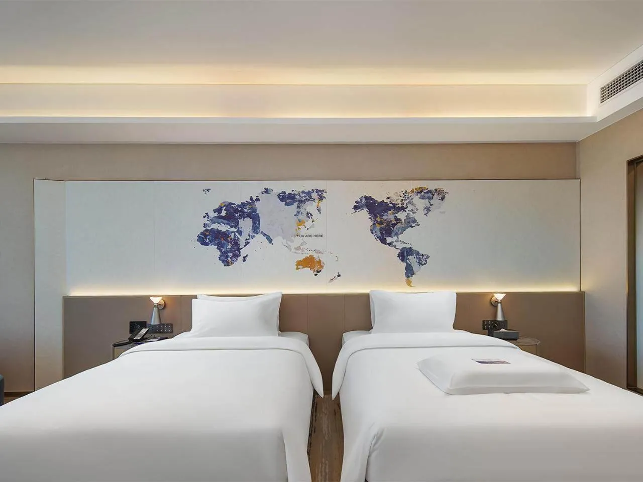 Bed in Kyriad Hotel Dongguan Houjie Convention and Exhibition Center Humen Station