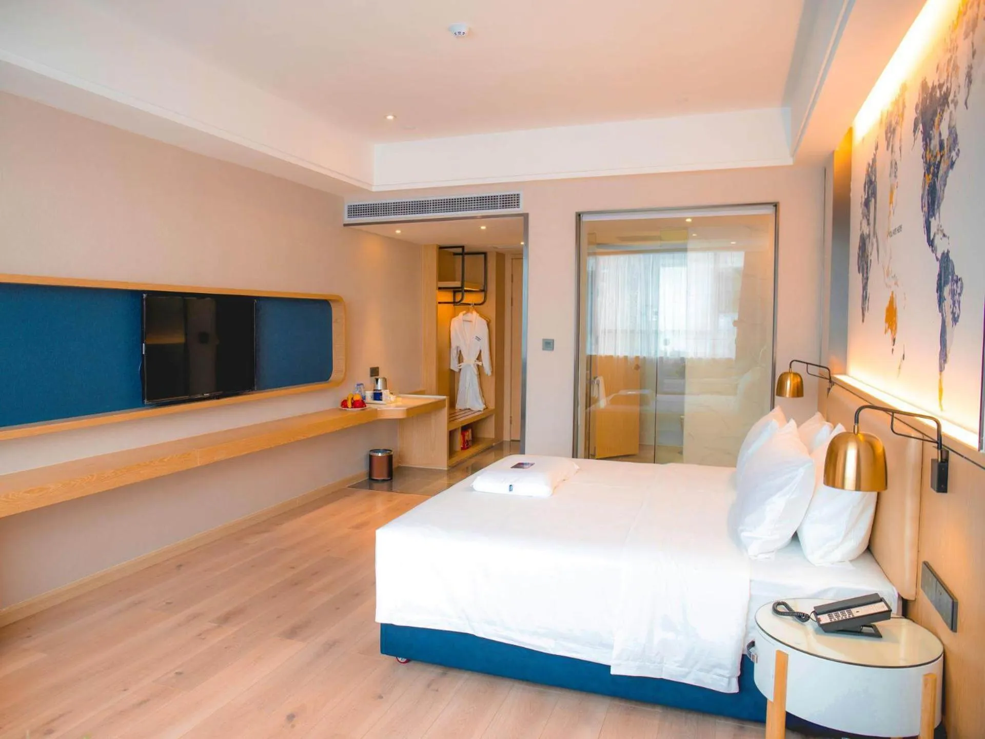 Bed in Kyriad Marvelous Hotel Luoding Ring City East Road