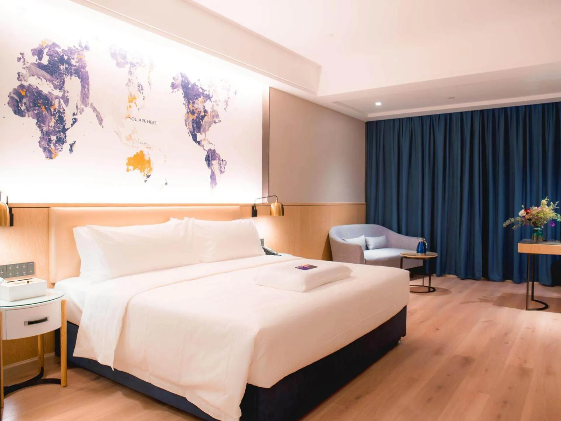 Bed in Kyriad Marvelous Hotel Luoding Ring City East Road