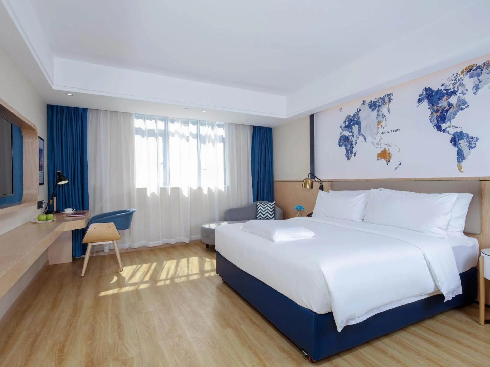 Bed in Kyriad Marvelous Hotel Zhongshan West District