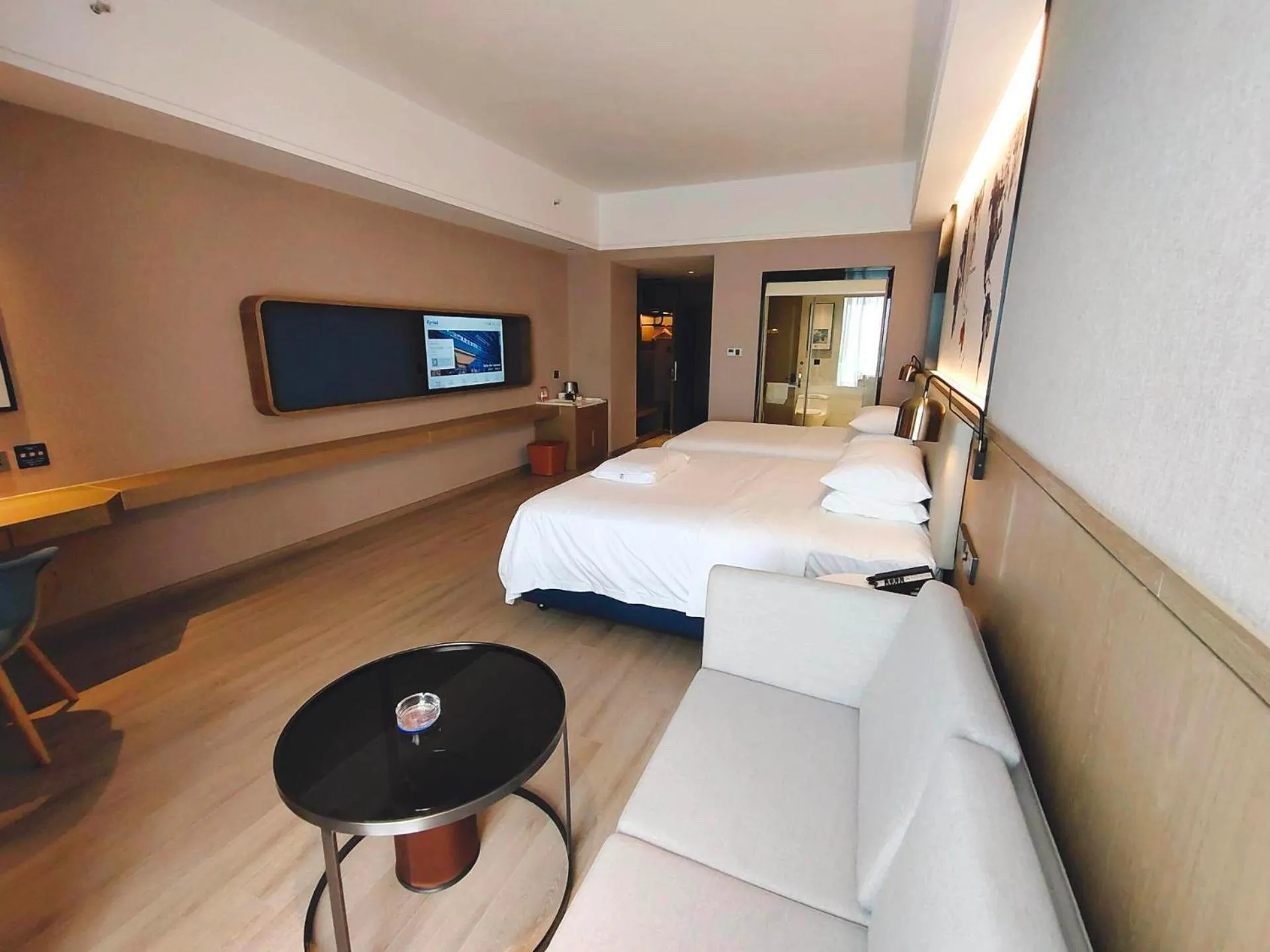 Bed in Kyriad Marvelous Hotel Ziyang North Railway Station