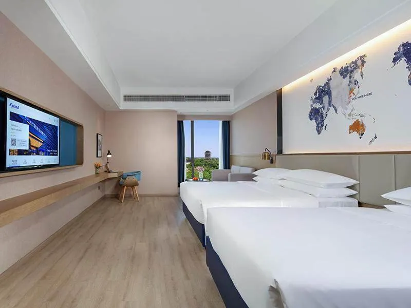 Bed in Kyriad Marvelous Hotel Ziyang North Railway Station