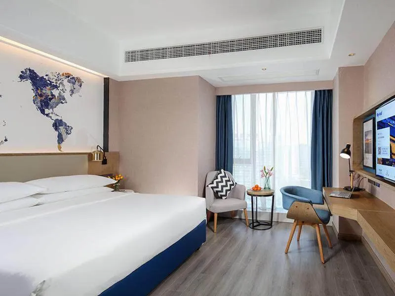 Bed in Kyriad Marvelous Hotel Ziyang North Railway Station