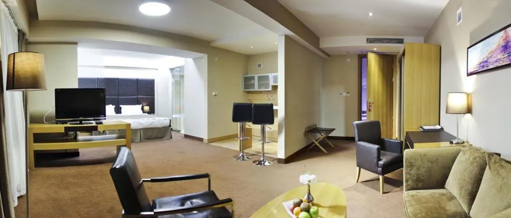 Kitchen or kitchenette in The Corporate Hotel and Convention Centre