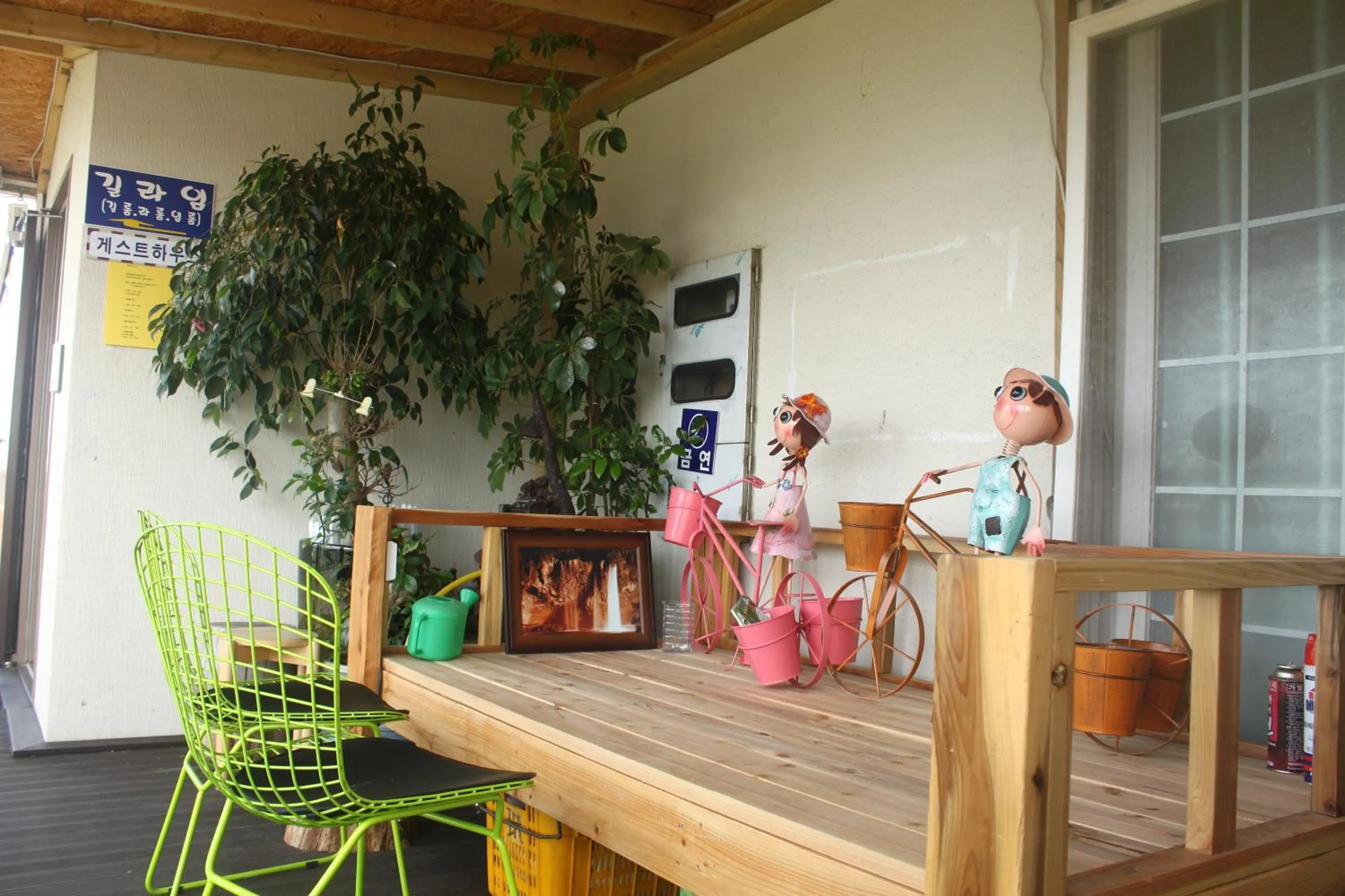 Decorative detail in Jeju Gillime Pension