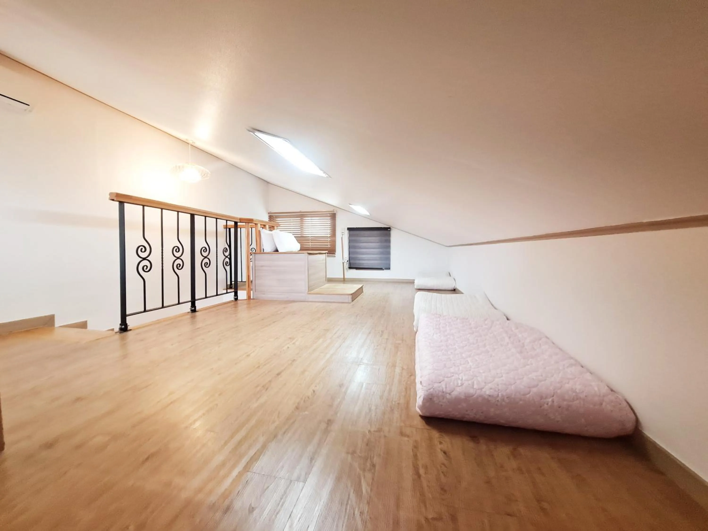 Bed in Jeju Gillime Pension