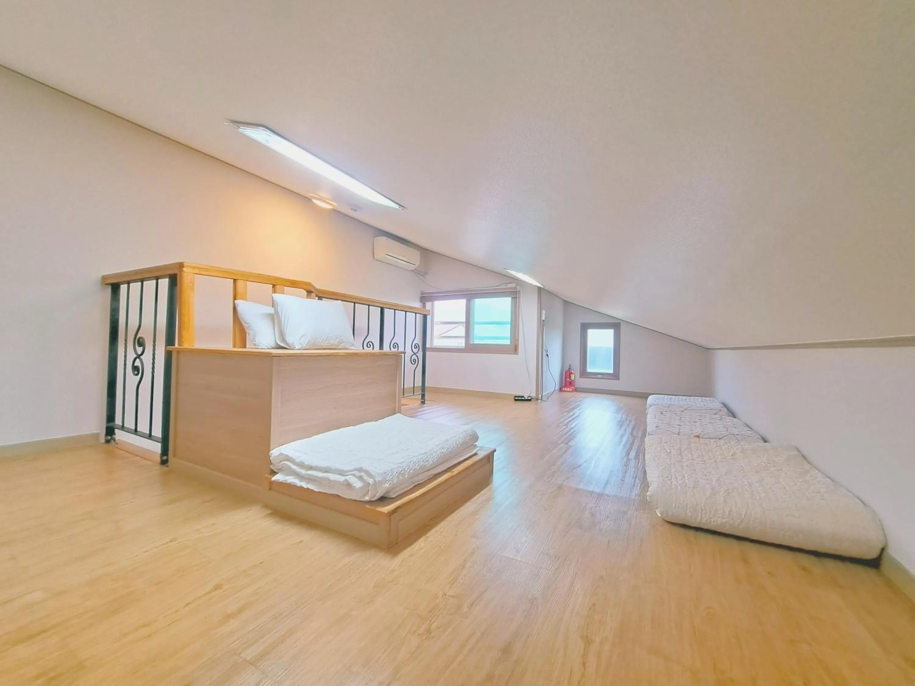 Bed in Jeju Gillime Pension