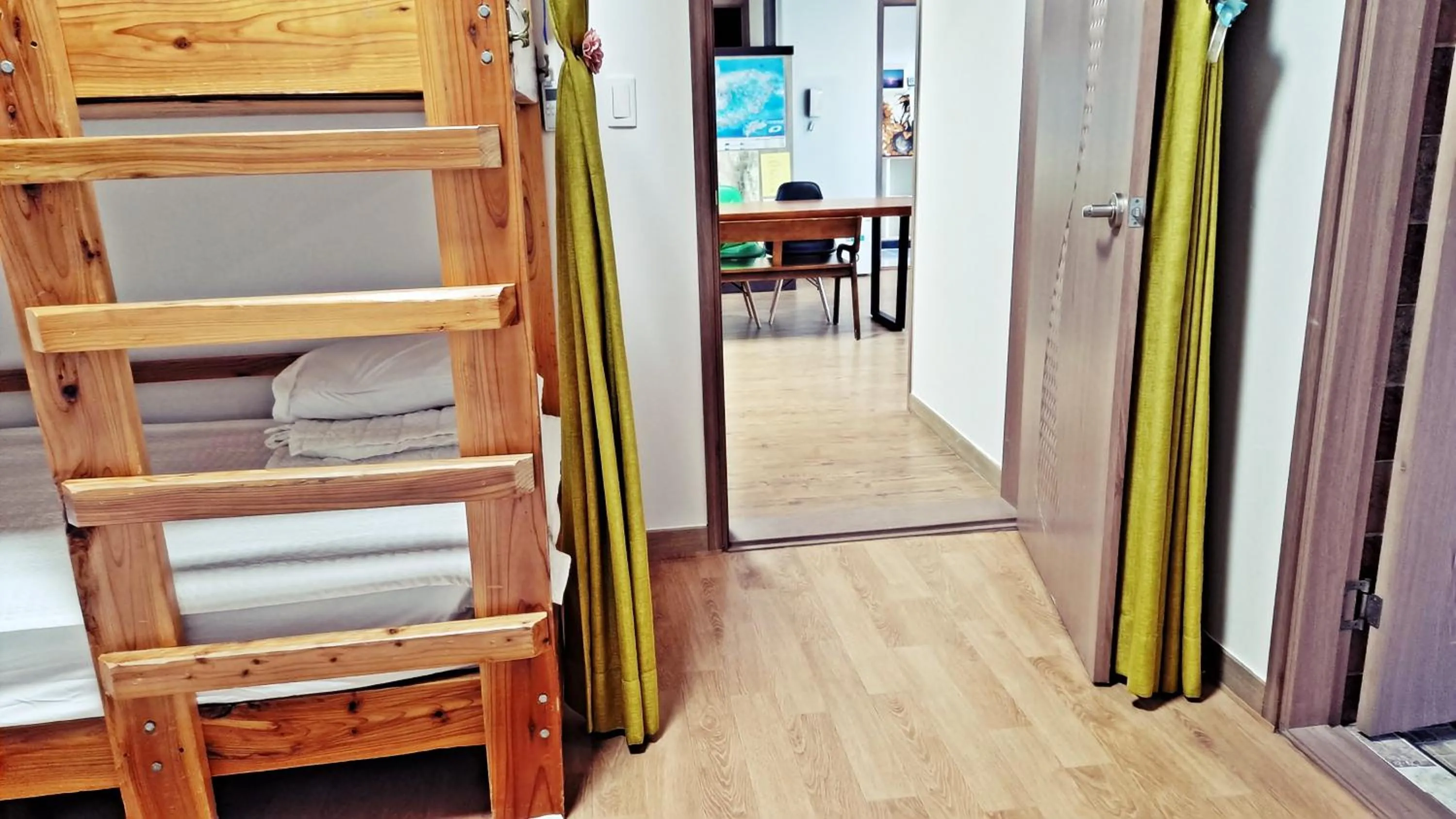 Bed in Jeju Gillime Pension