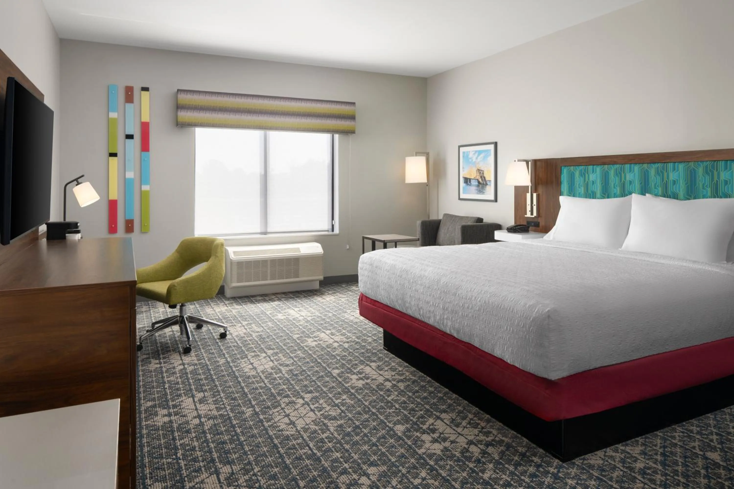 Bed in Hampton Inn & Suites Somerset