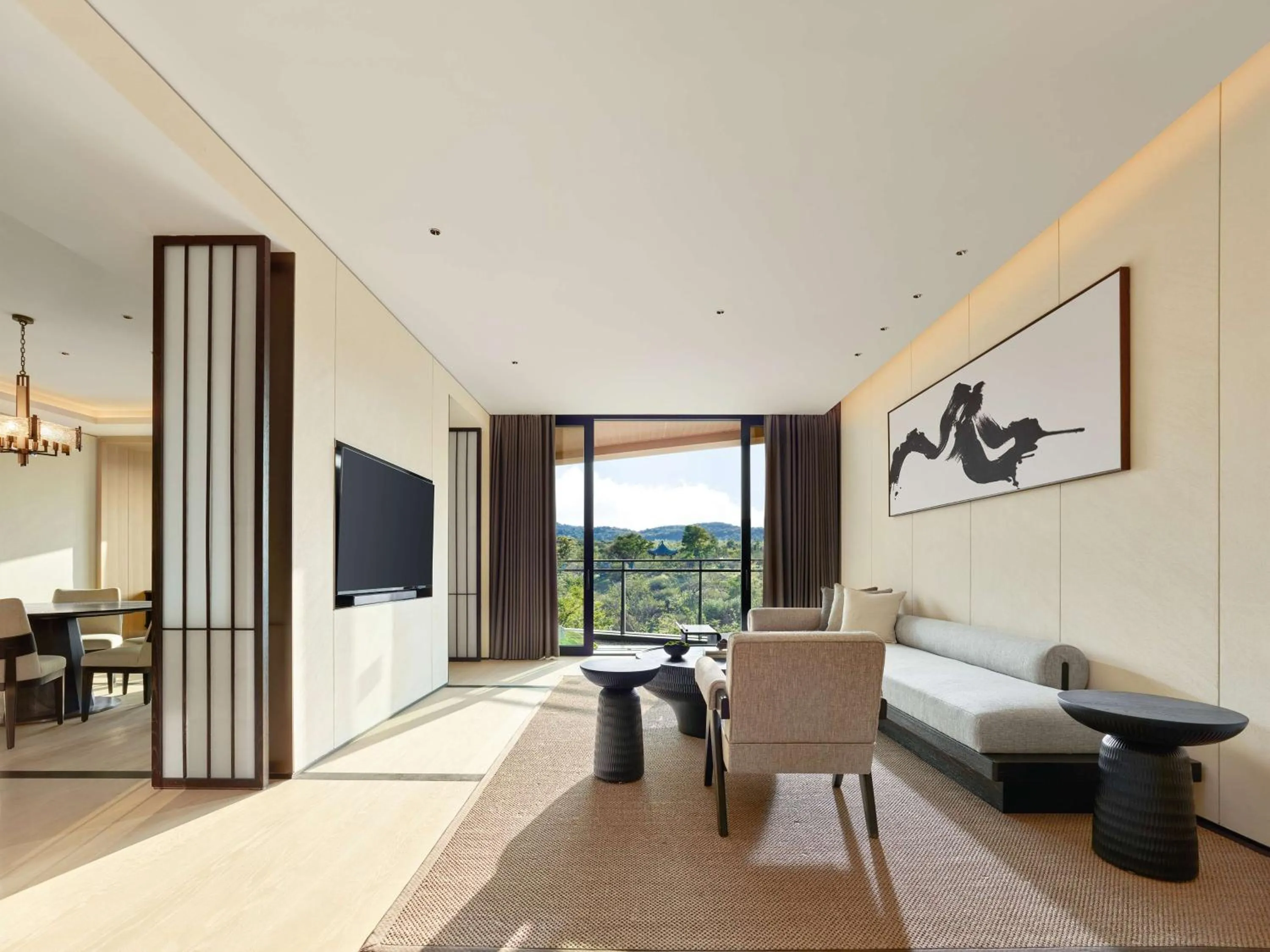 Living room in Hilton Nanjing Niushoushan