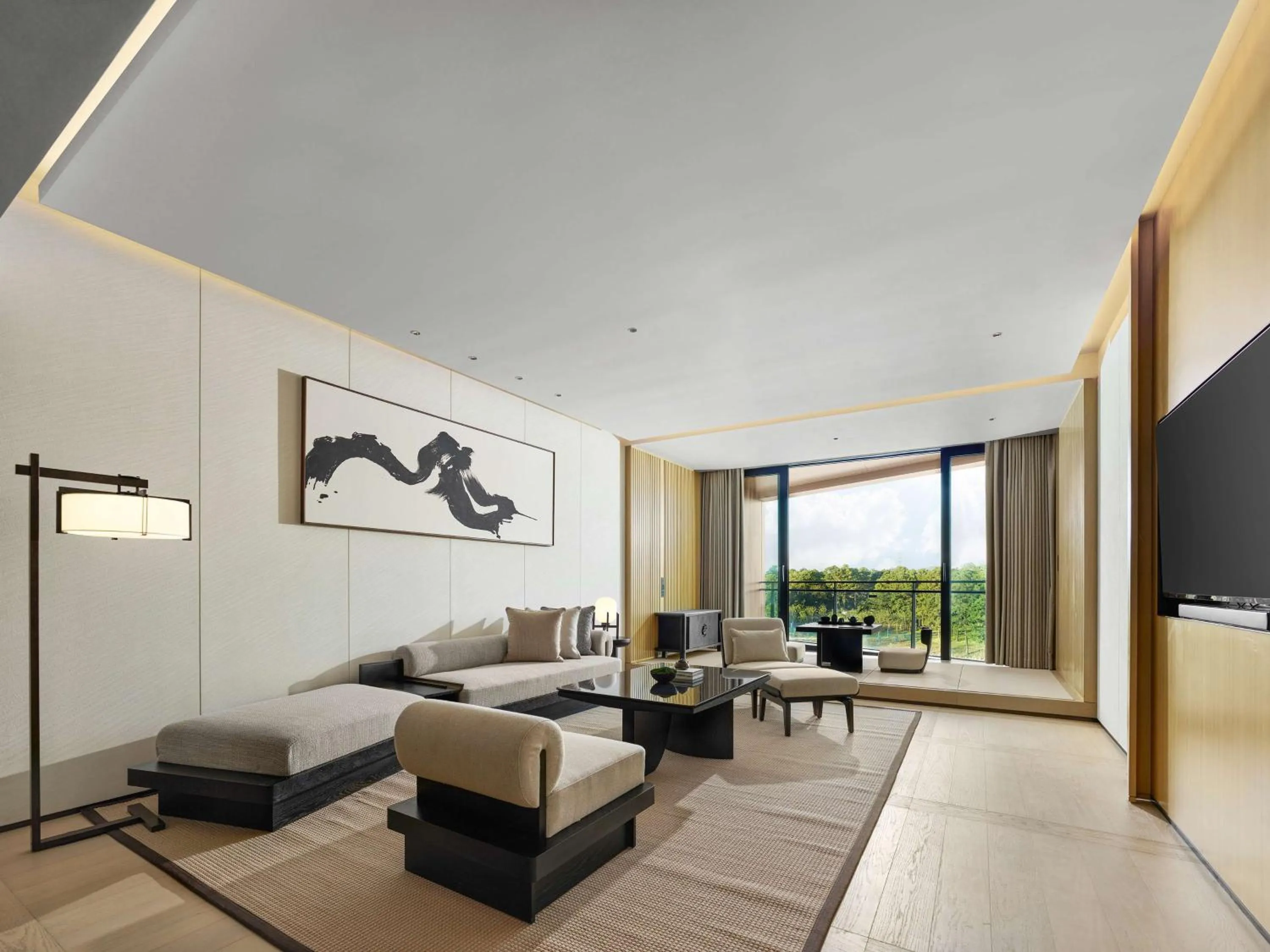 Living room in Hilton Nanjing Niushoushan