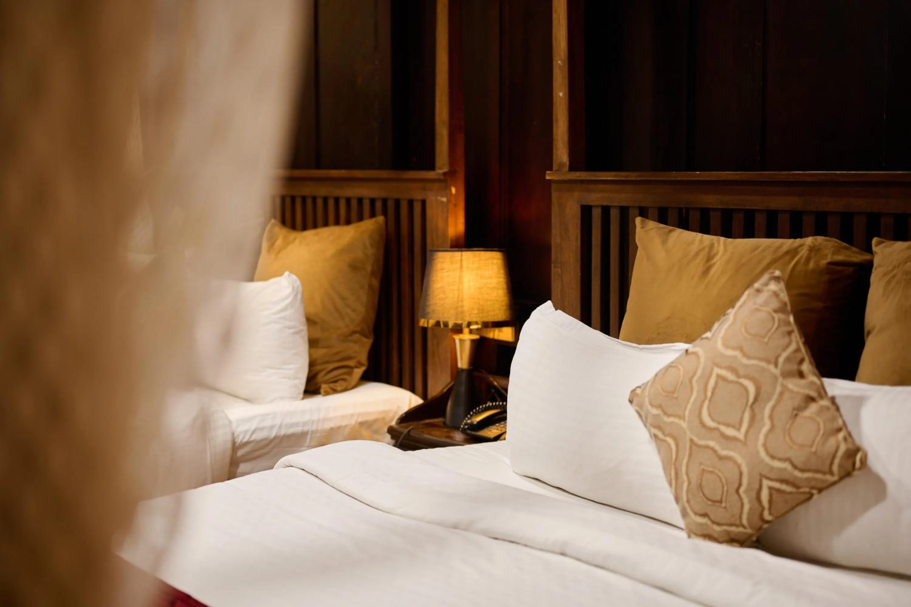 Bed in Maliekal Heritance Cherai Beach Cochin