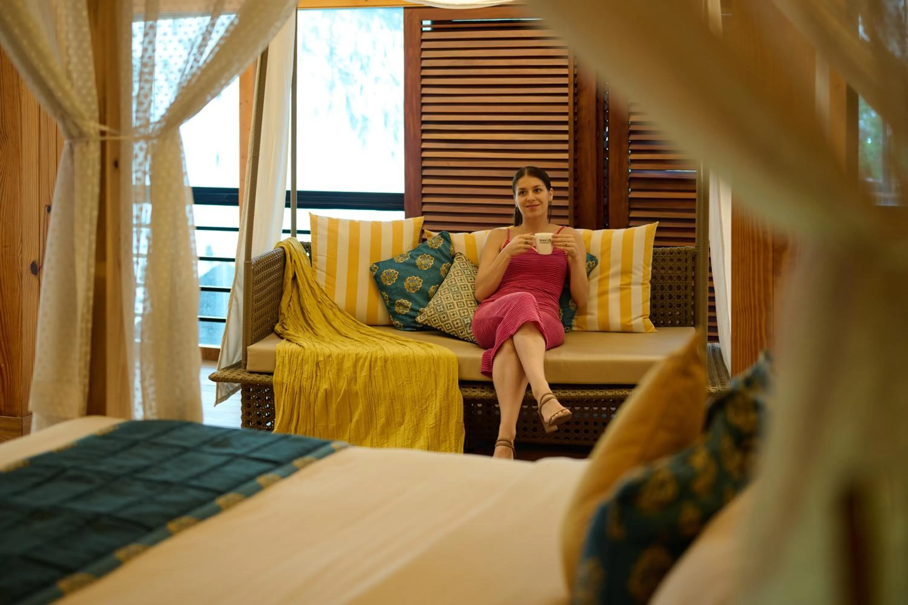 Bed in Maliekal Heritance Cherai Beach Cochin