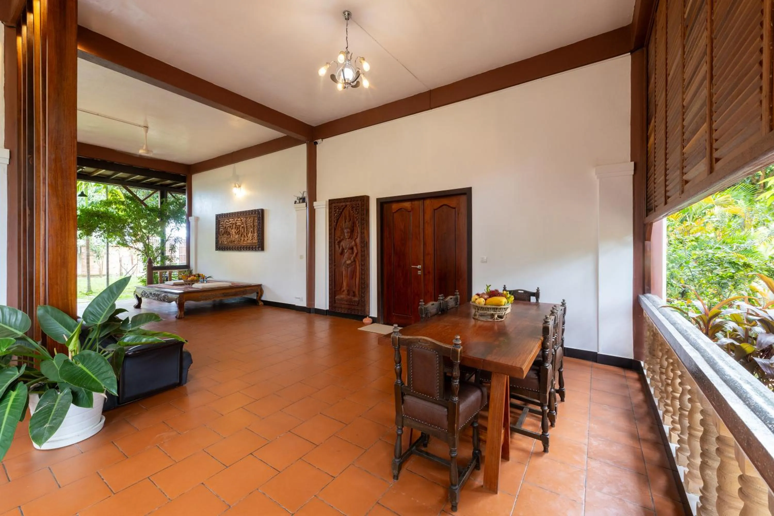 Seating area in Atoh's Maison