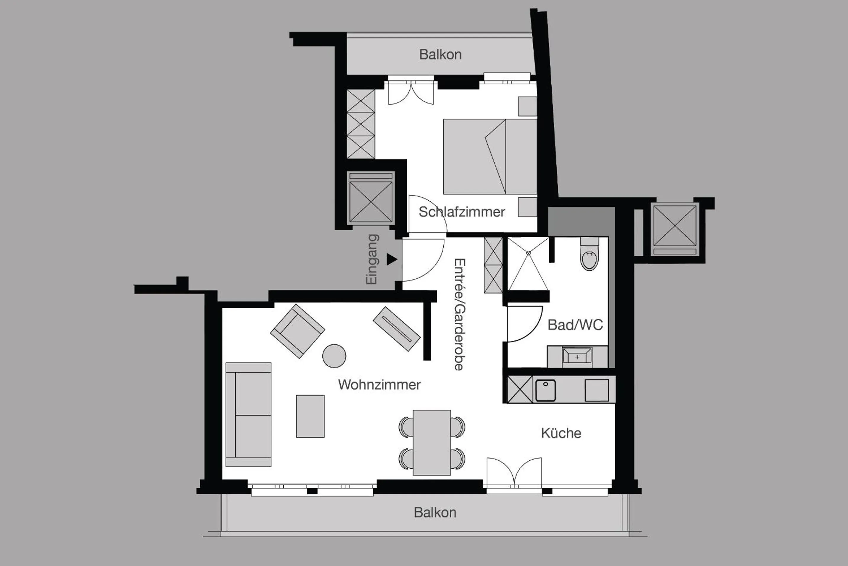 Floor plan in CITY STAY - Kieselgasse
