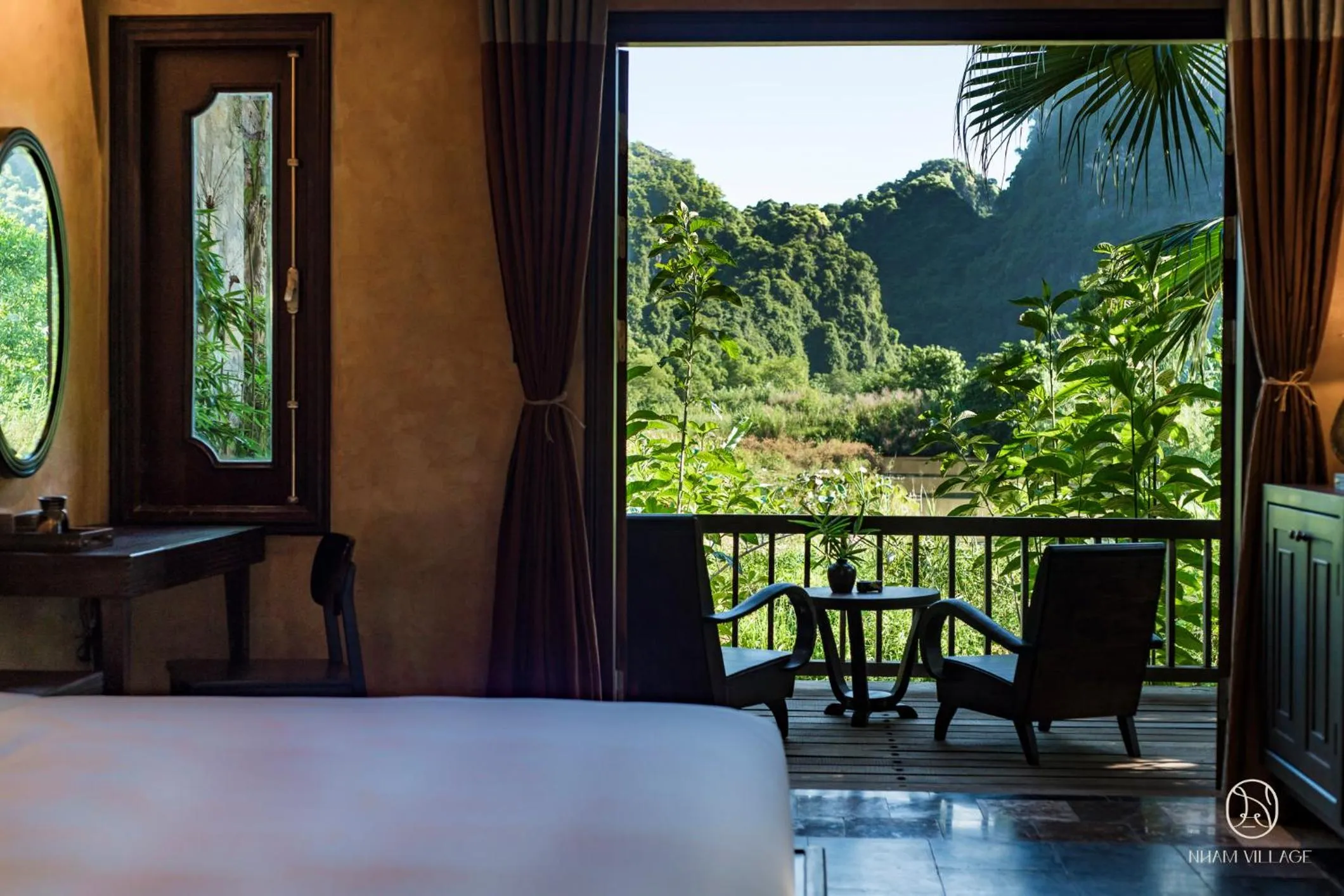Balcony/Terrace in Nham Village Resort