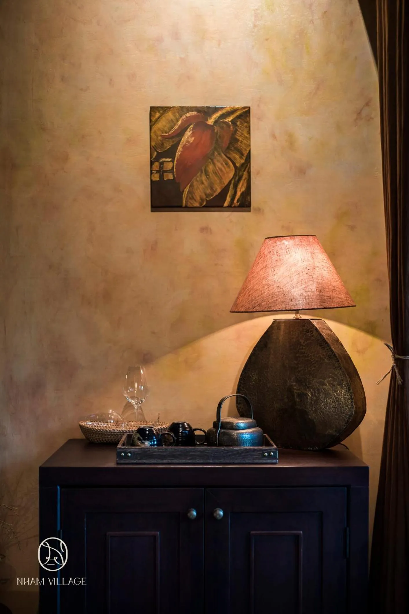 Bedroom in Nham Village Resort