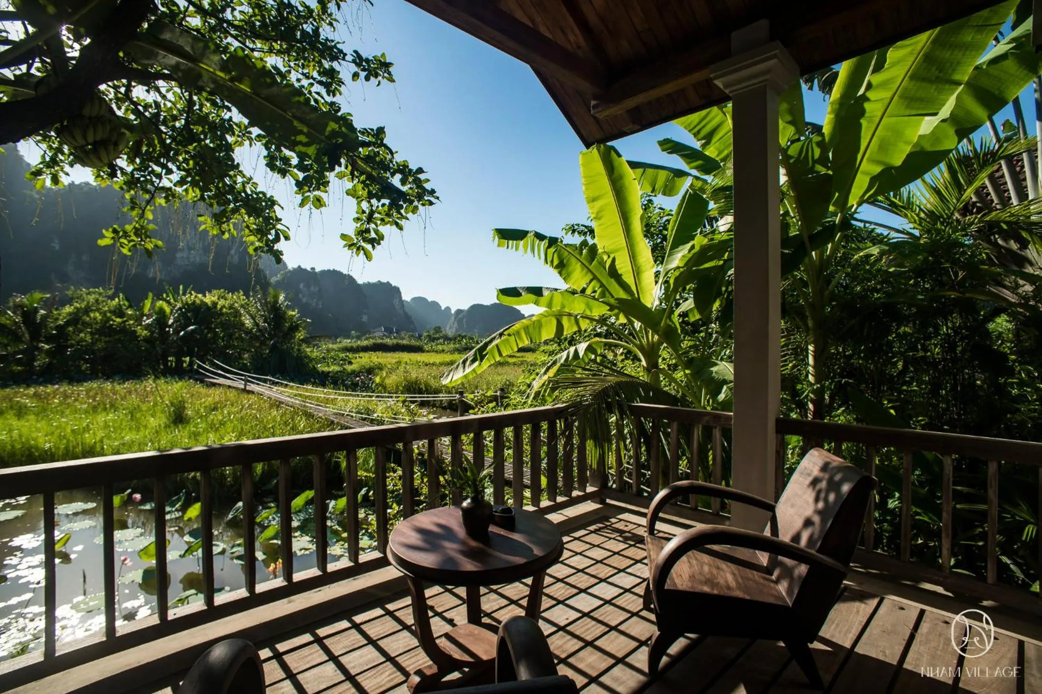 Balcony/Terrace in Nham Village Resort