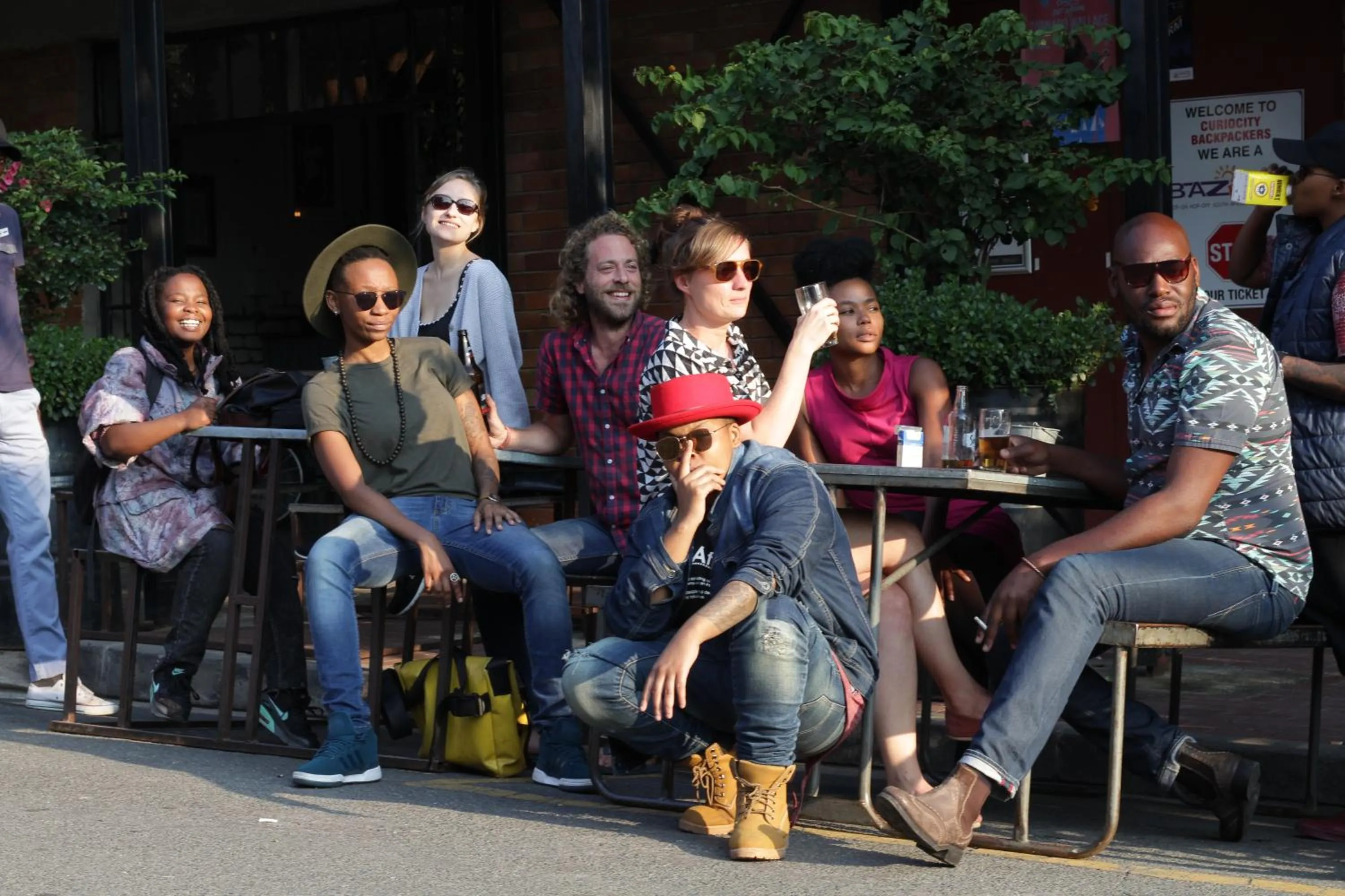 group of guests in CURIOCITY Backpackers Johannesburg