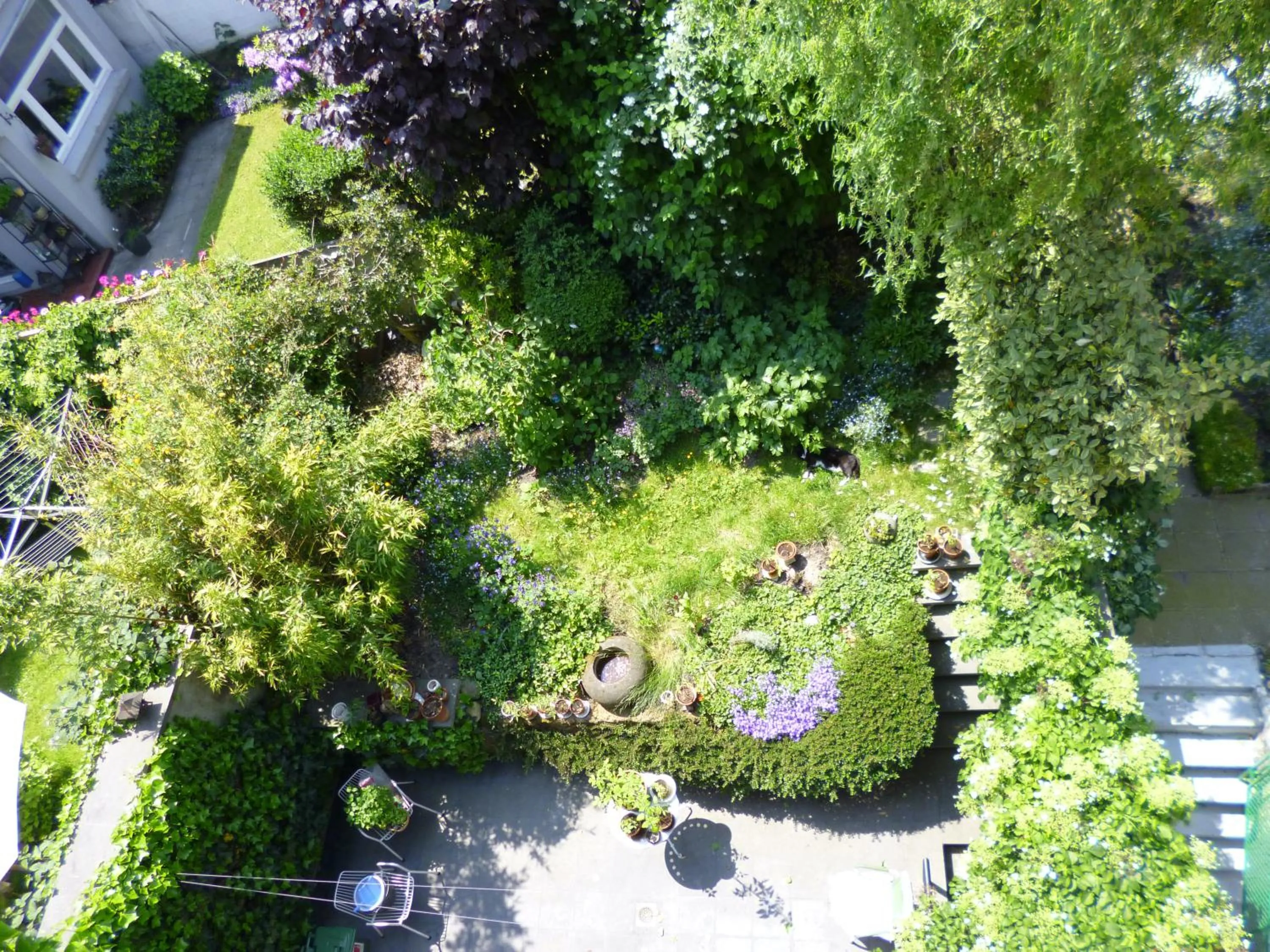 Garden view in B&B Matin Tranquille