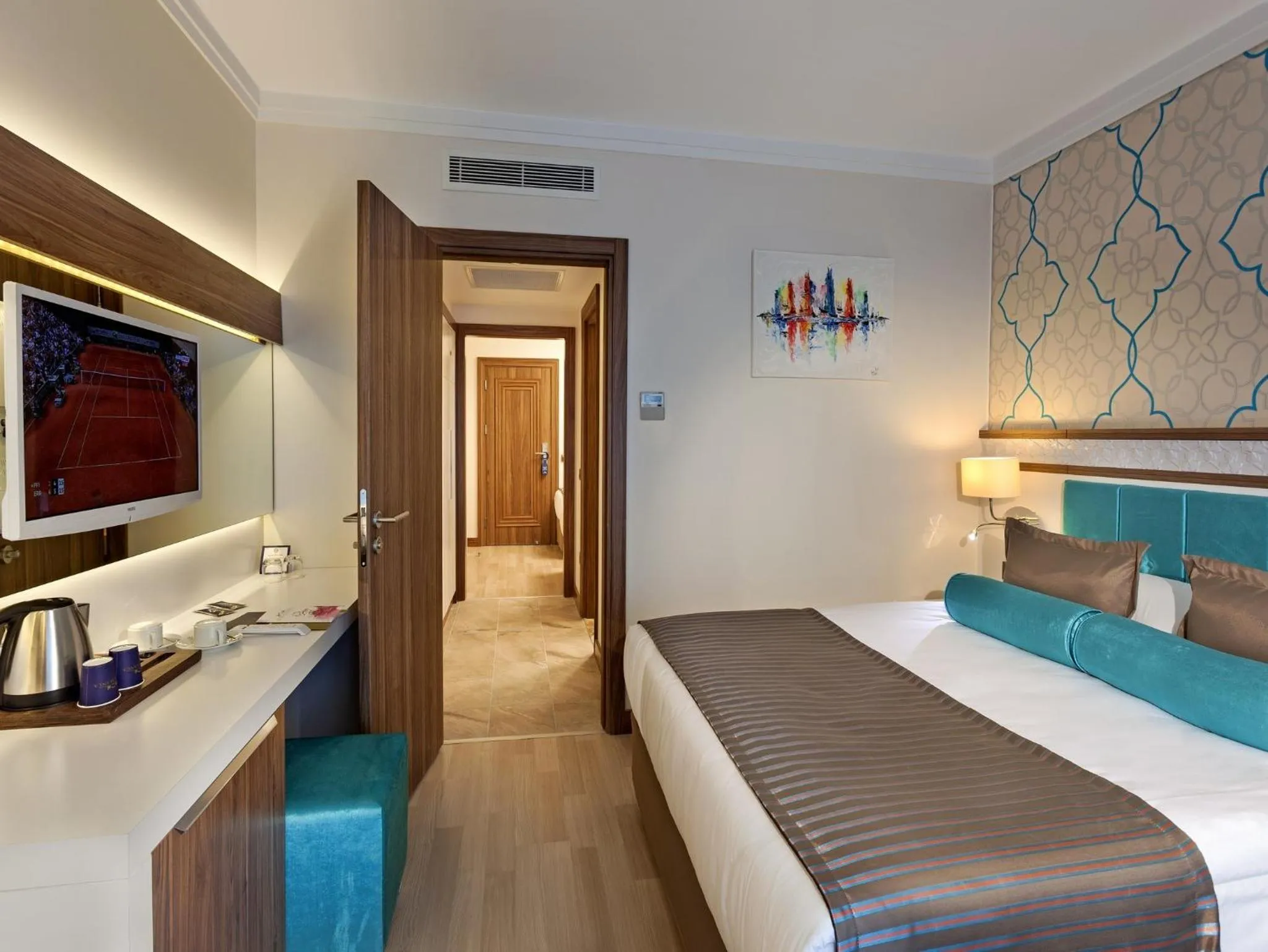 Bed in Luna Blanca Resort & Spa