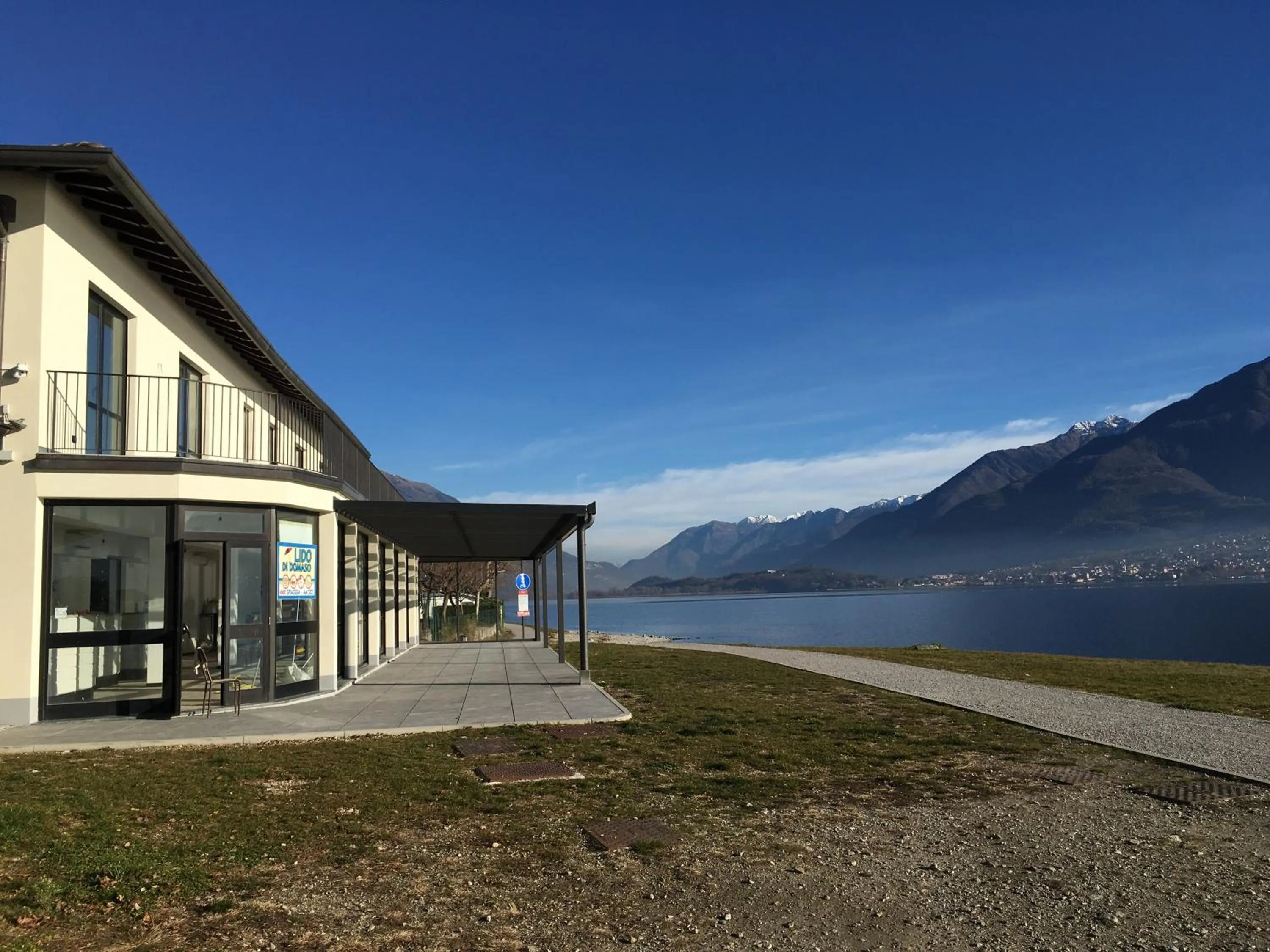 Property building in Lake Como Beach Hostel