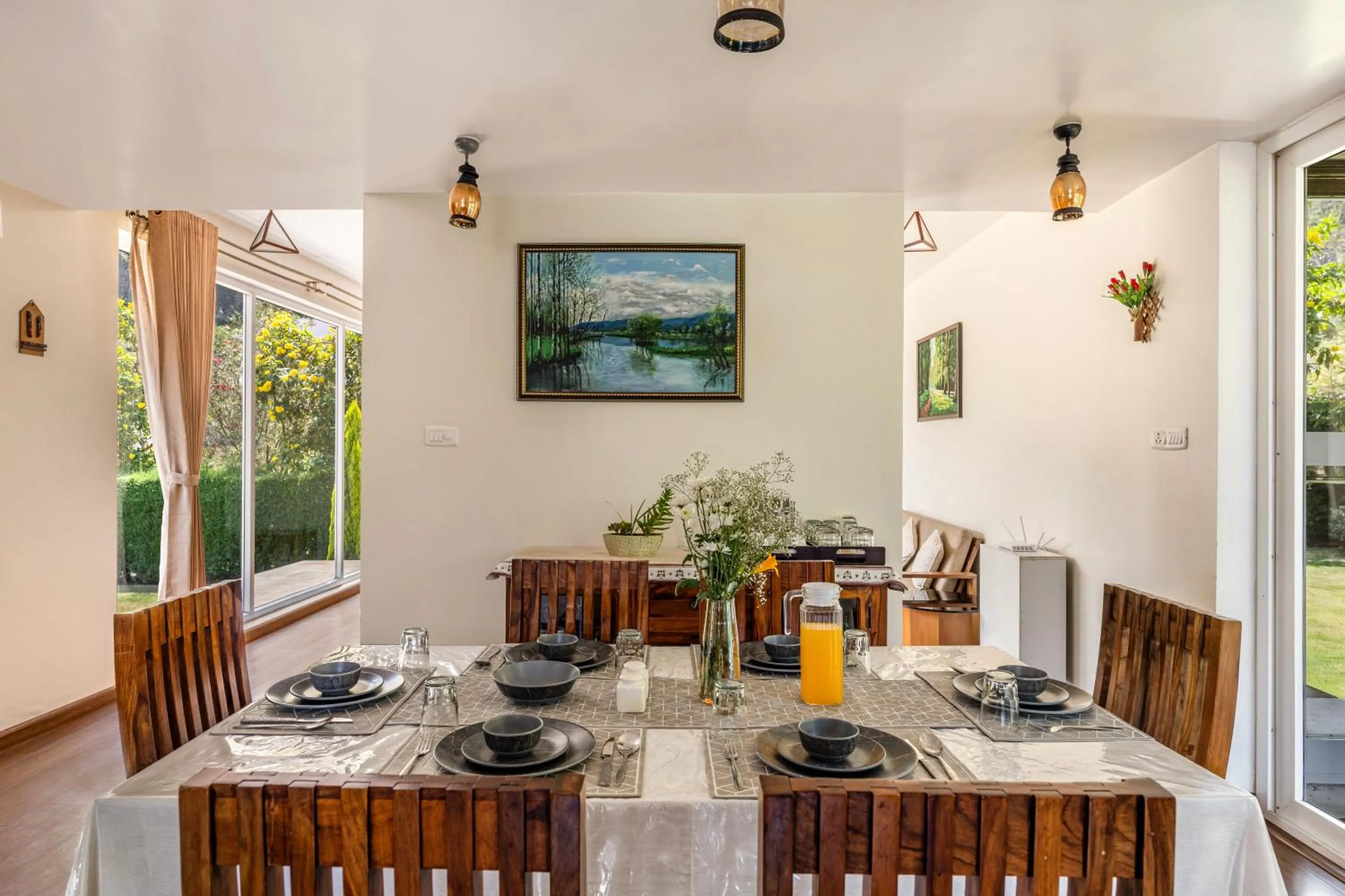 Dining area in Kalpavriksha - 4 BR lake facing villa