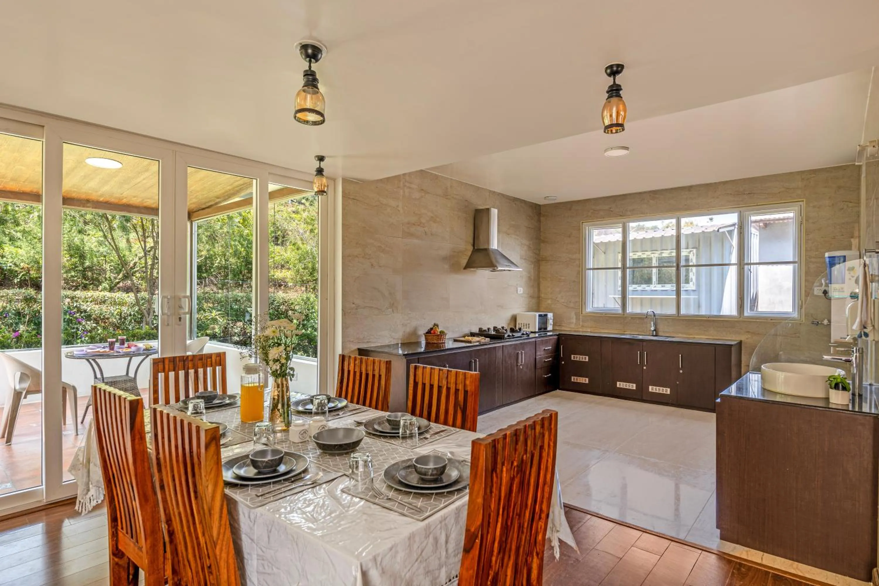 Dining area in Kalpavriksha - 4 BR lake facing villa