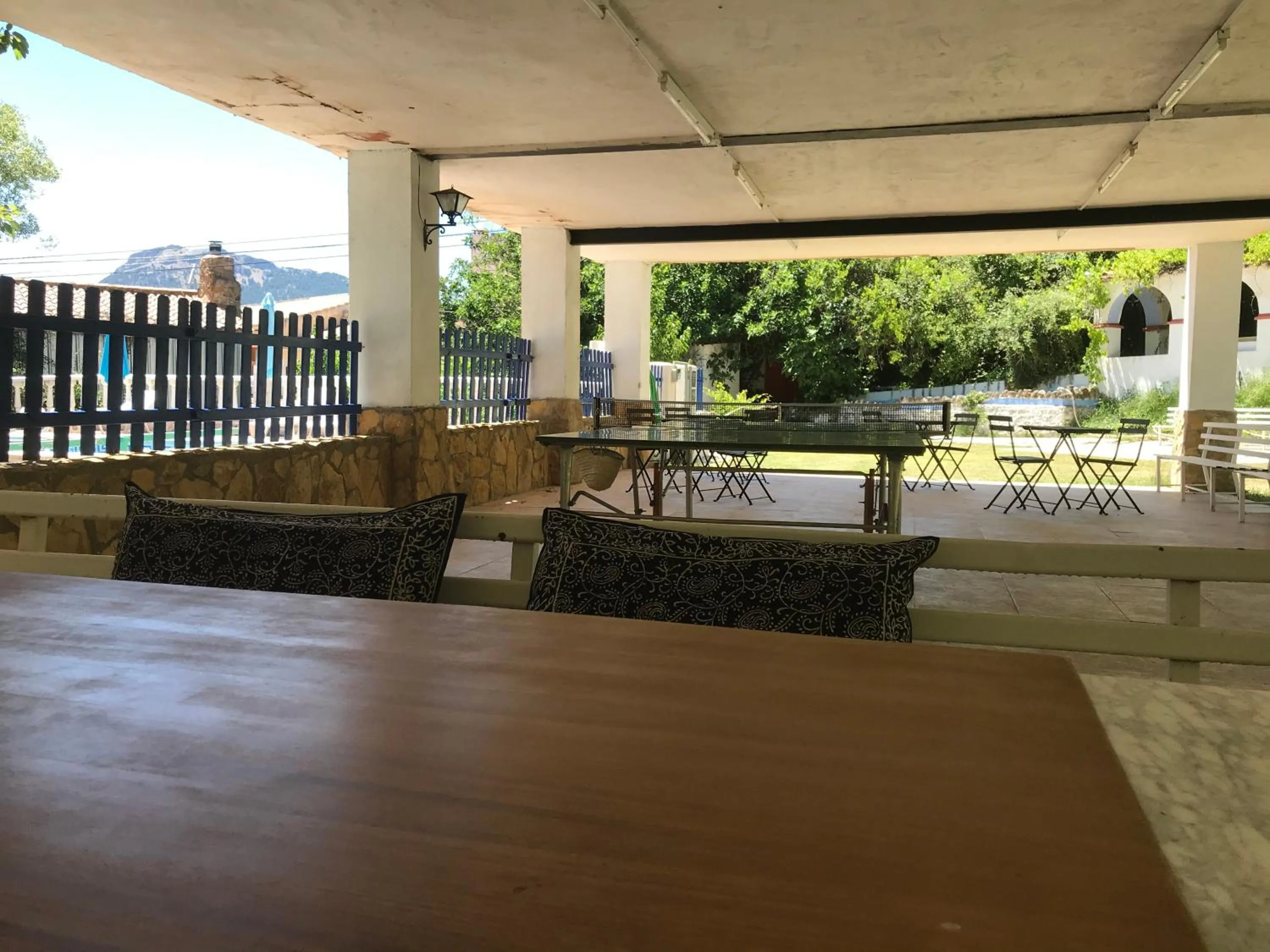 Table tennis in Chorros del Río Mundo