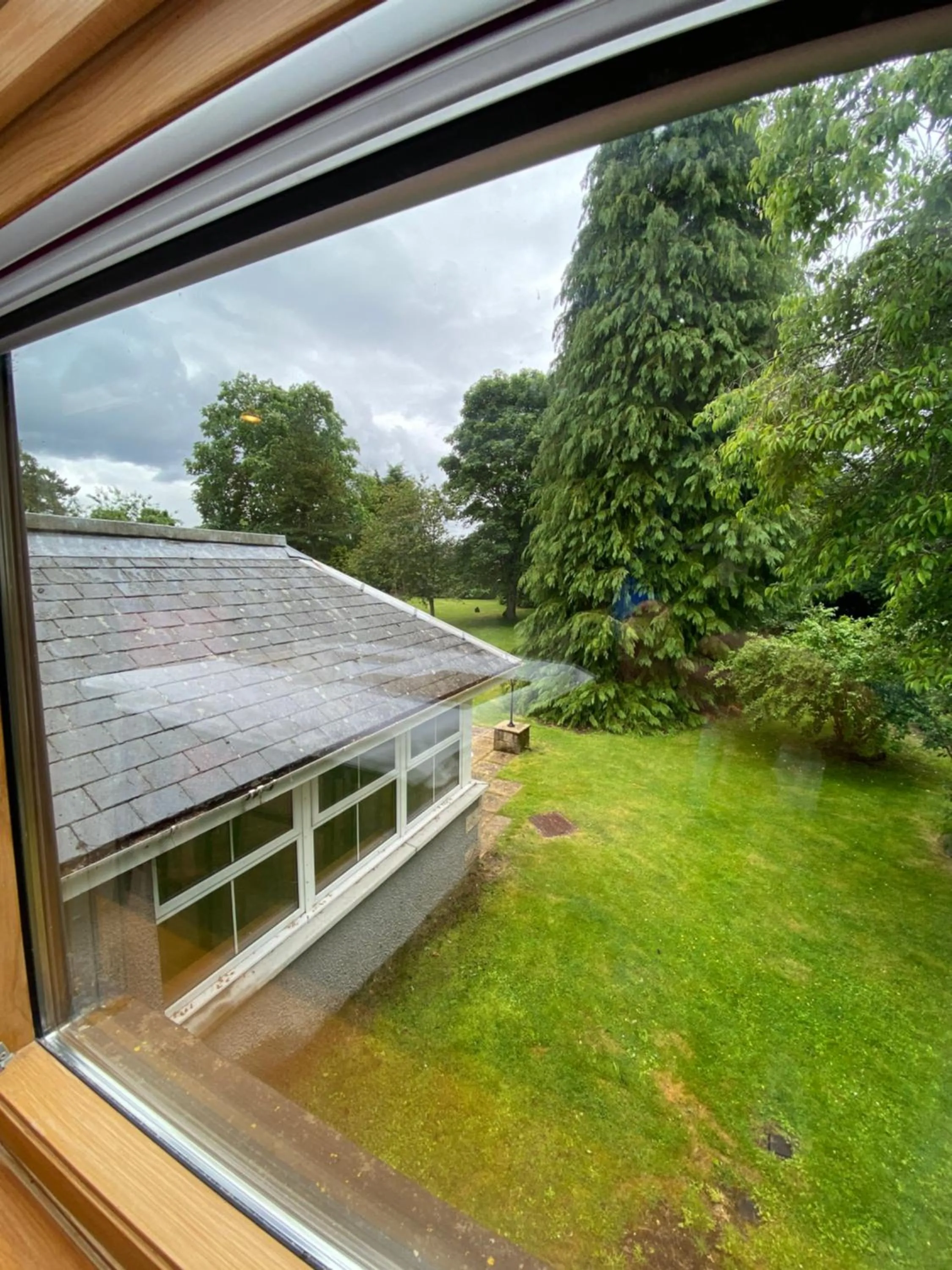 Garden view in Columba House